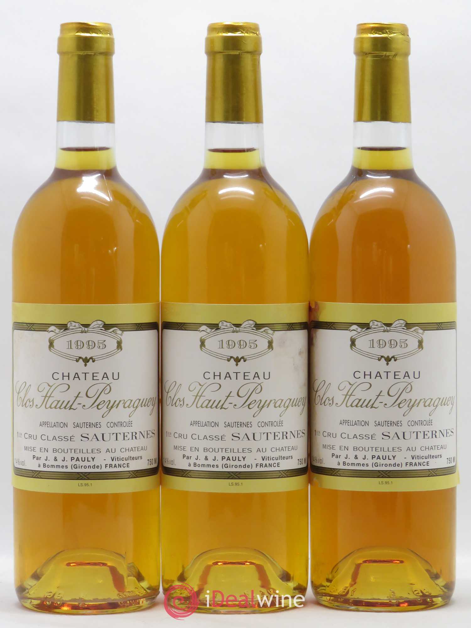 Clos Haut-Peyraguey 1er Grand Cru Classé 1995 - Lotto di 12 bottiglie - 3
