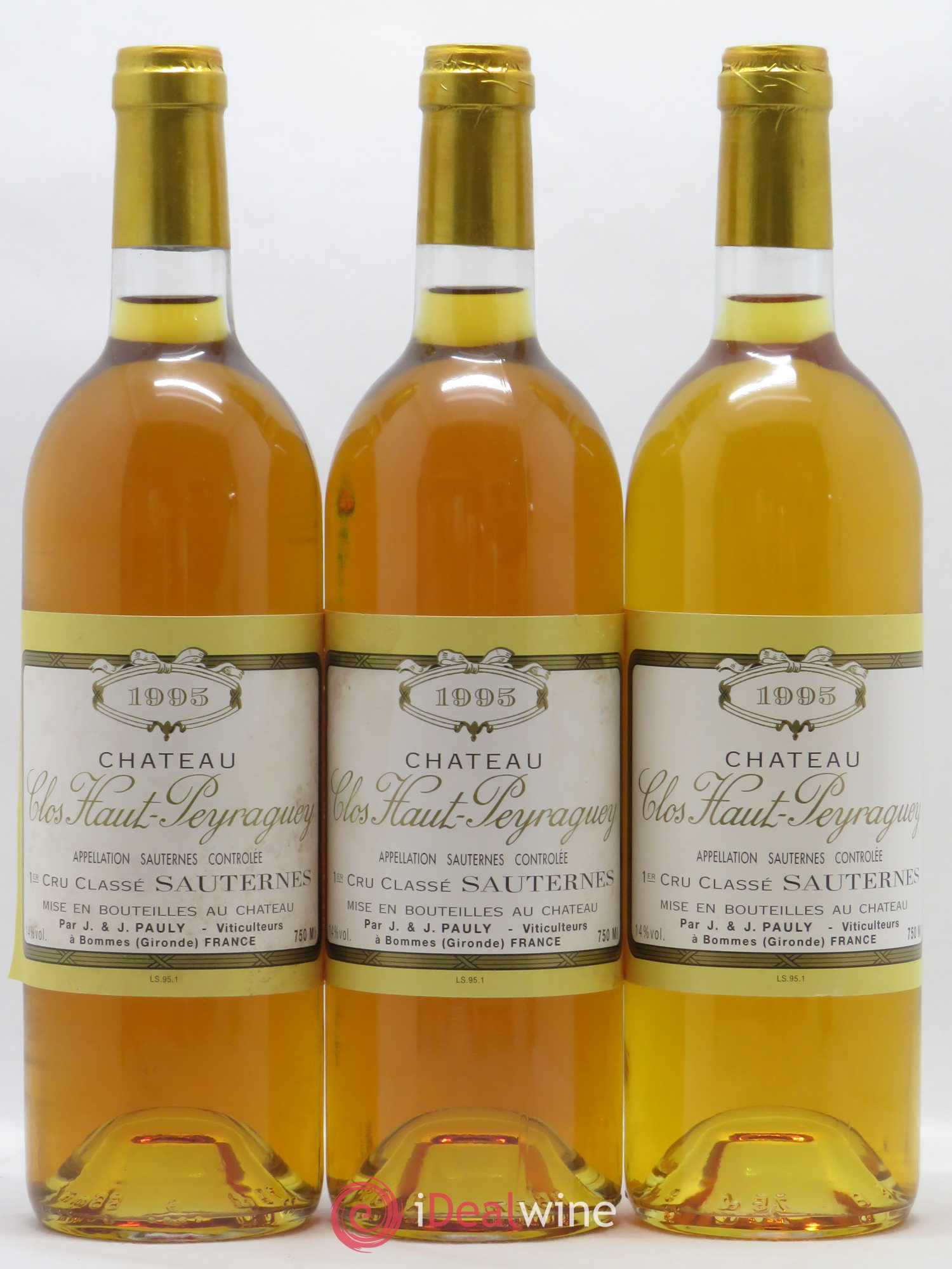 Clos Haut-Peyraguey 1er Grand Cru Classé 1995 - Lotto di 12 bottiglie - 4