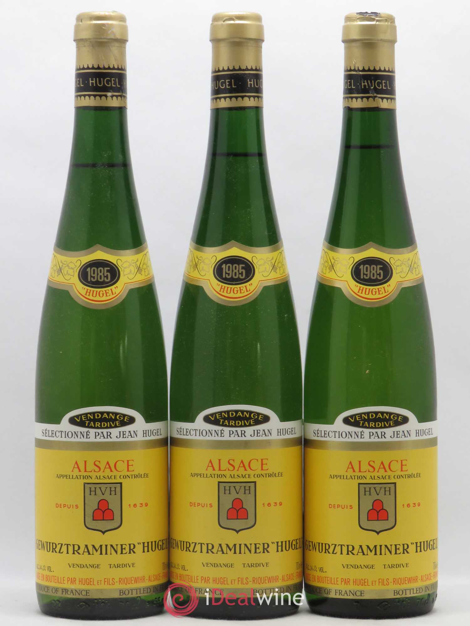 Gewurztraminer Vendanges Tardives Hugel (Domaine) 1985 - Lotto di 3 bottiglie - 0