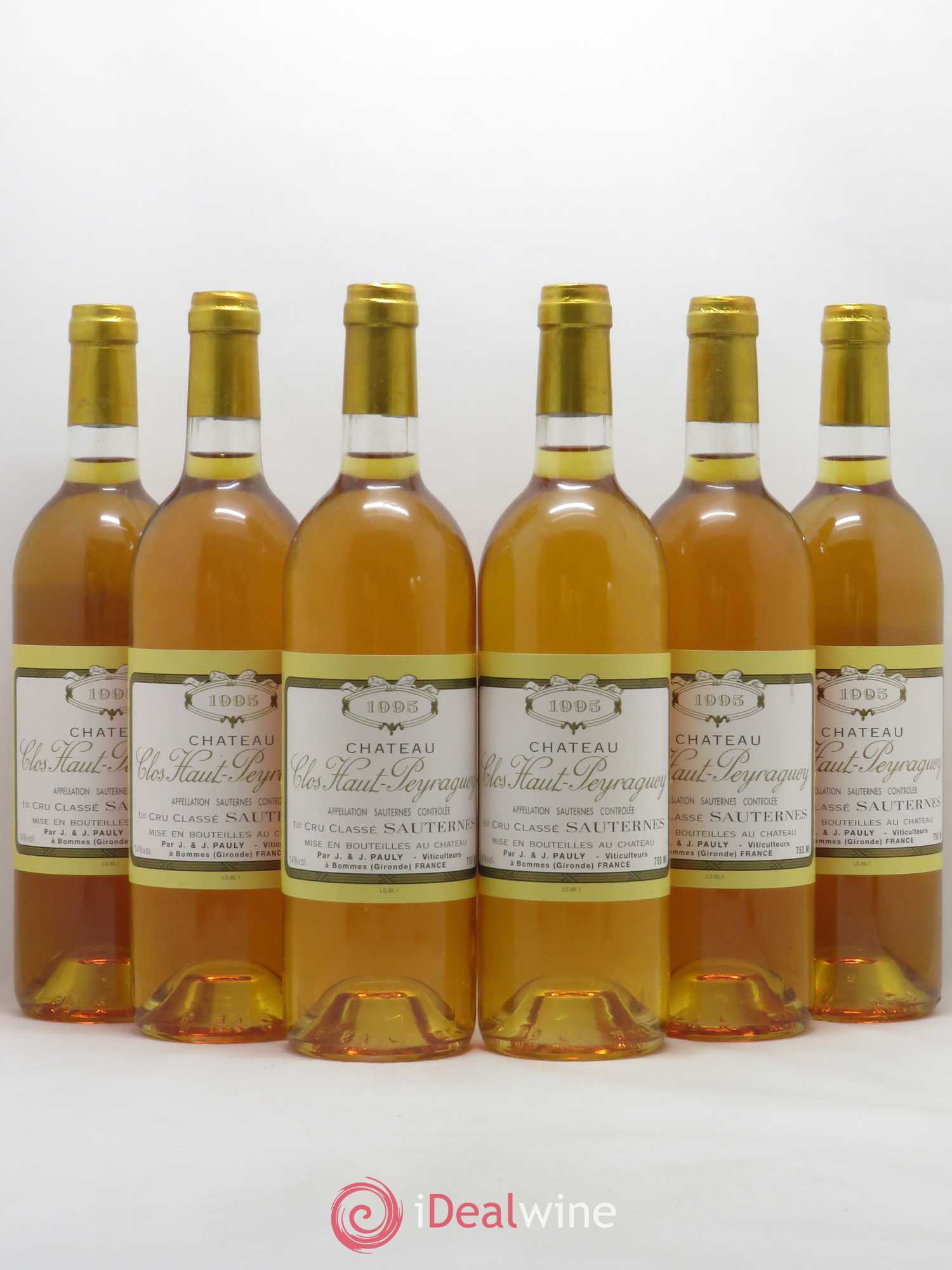 Clos Haut-Peyraguey 1er Grand Cru Classé 1995 - Lotto di 6 bottiglie - 0