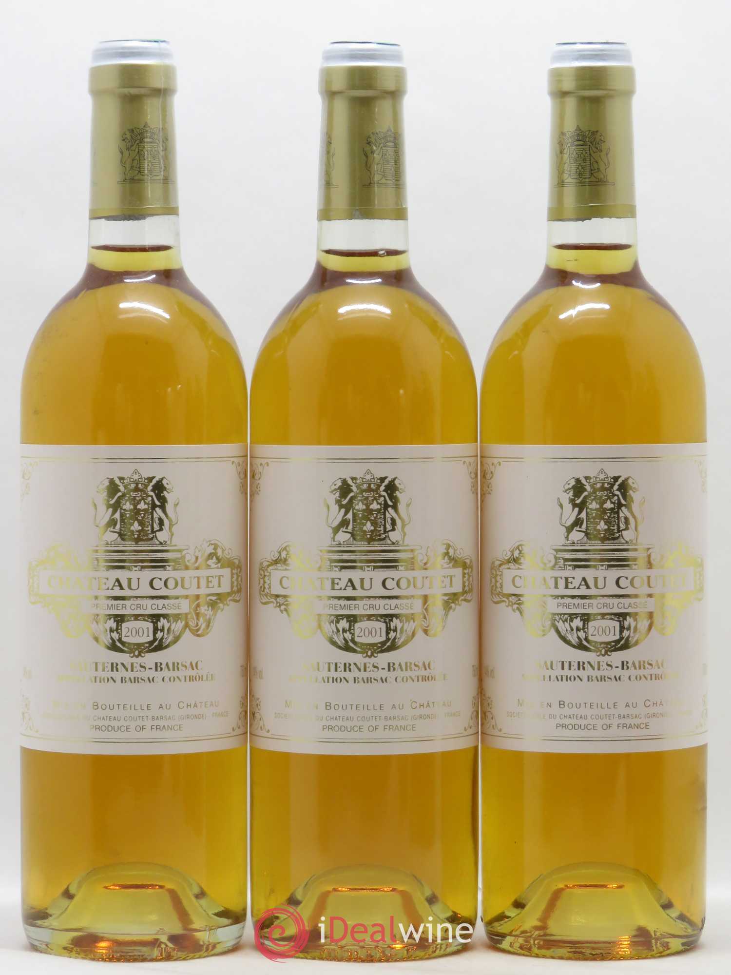 Château Coutet 1er Grand Cru Classé 2001 - Lotto di 6 bottiglie - 1
