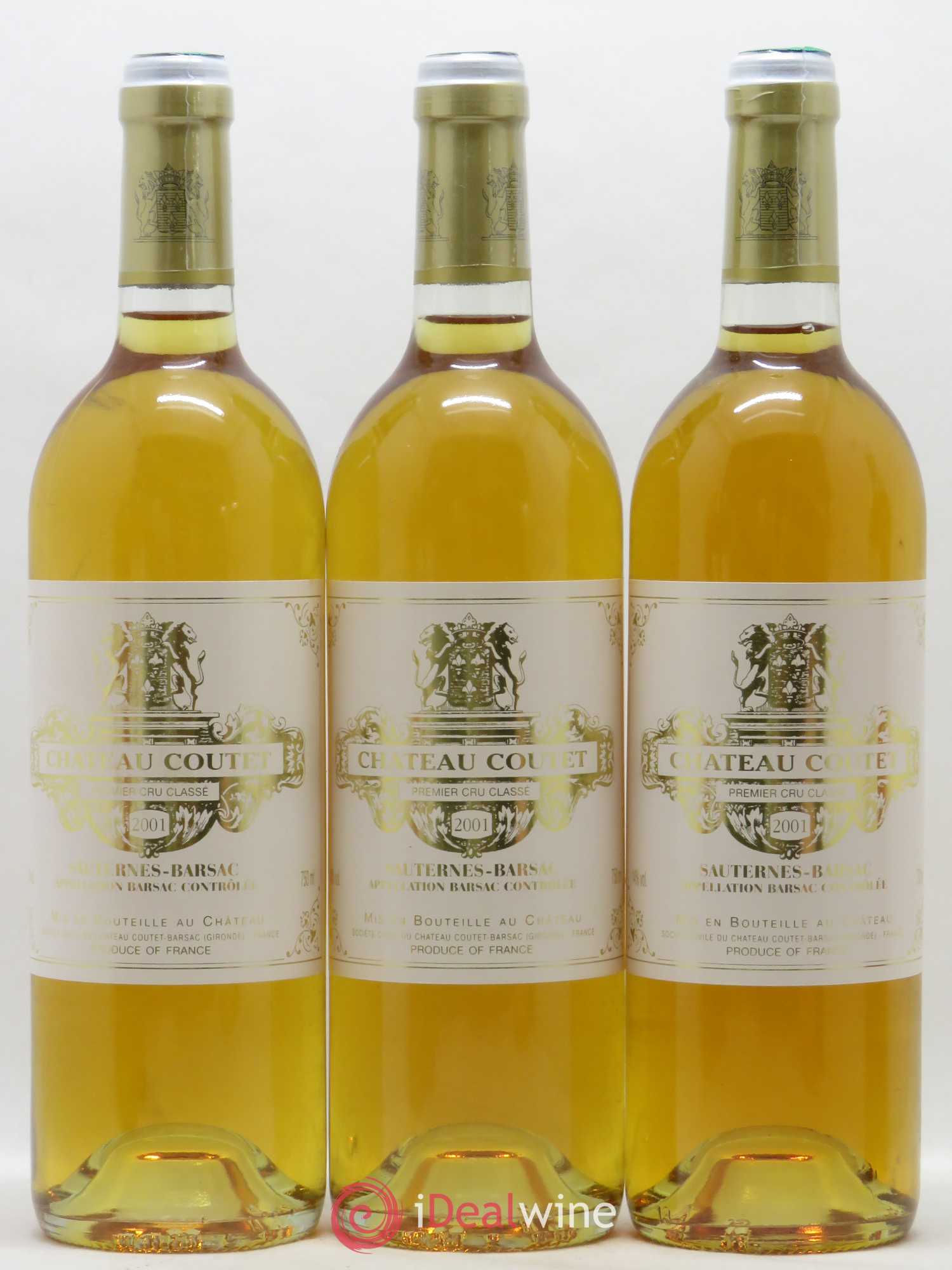 Château Coutet 1er Grand Cru Classé 2001 - Lotto di 6 bottiglie - 2