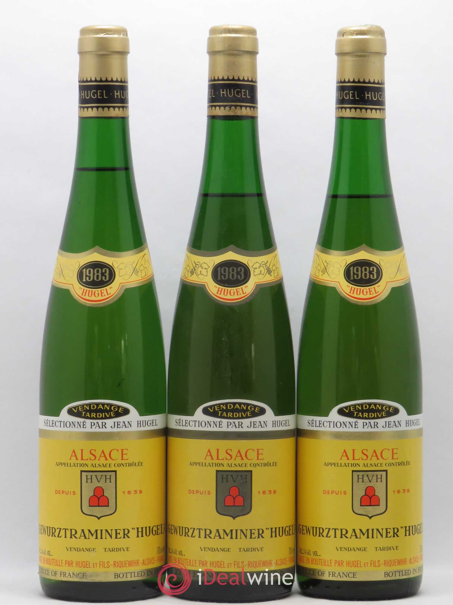 Gewurztraminer Vendanges Tardives Hugel (Domaine) 1983 - Lotto di 3 bottiglie - 0