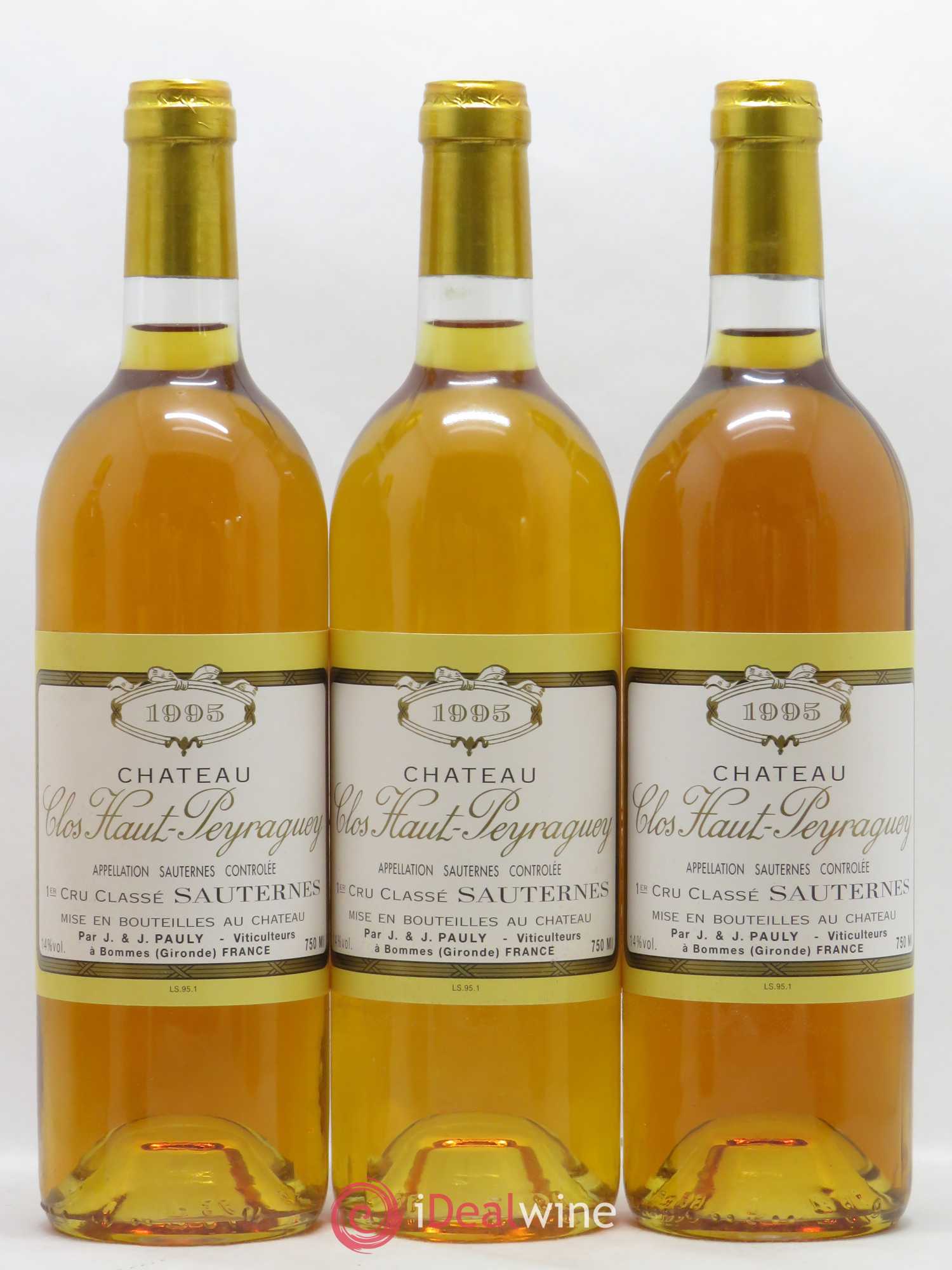 Clos Haut-Peyraguey 1er Grand Cru Classé 1995 - Lotto di 12 bottiglie - 3