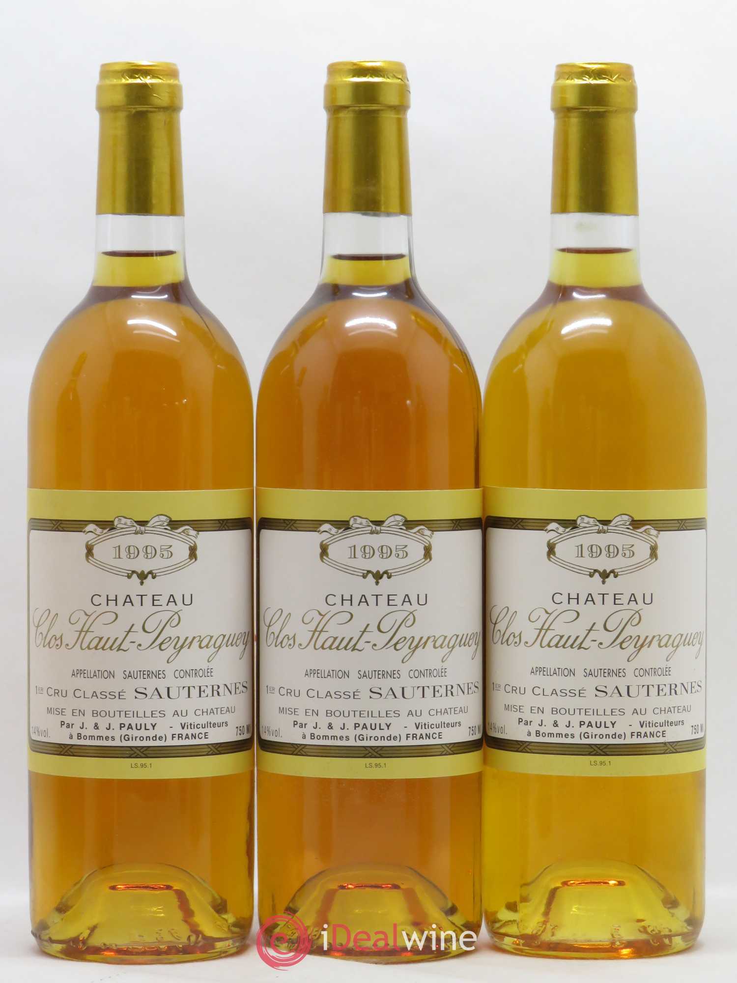 Clos Haut-Peyraguey 1er Grand Cru Classé 1995 - Lotto di 12 bottiglie - 4