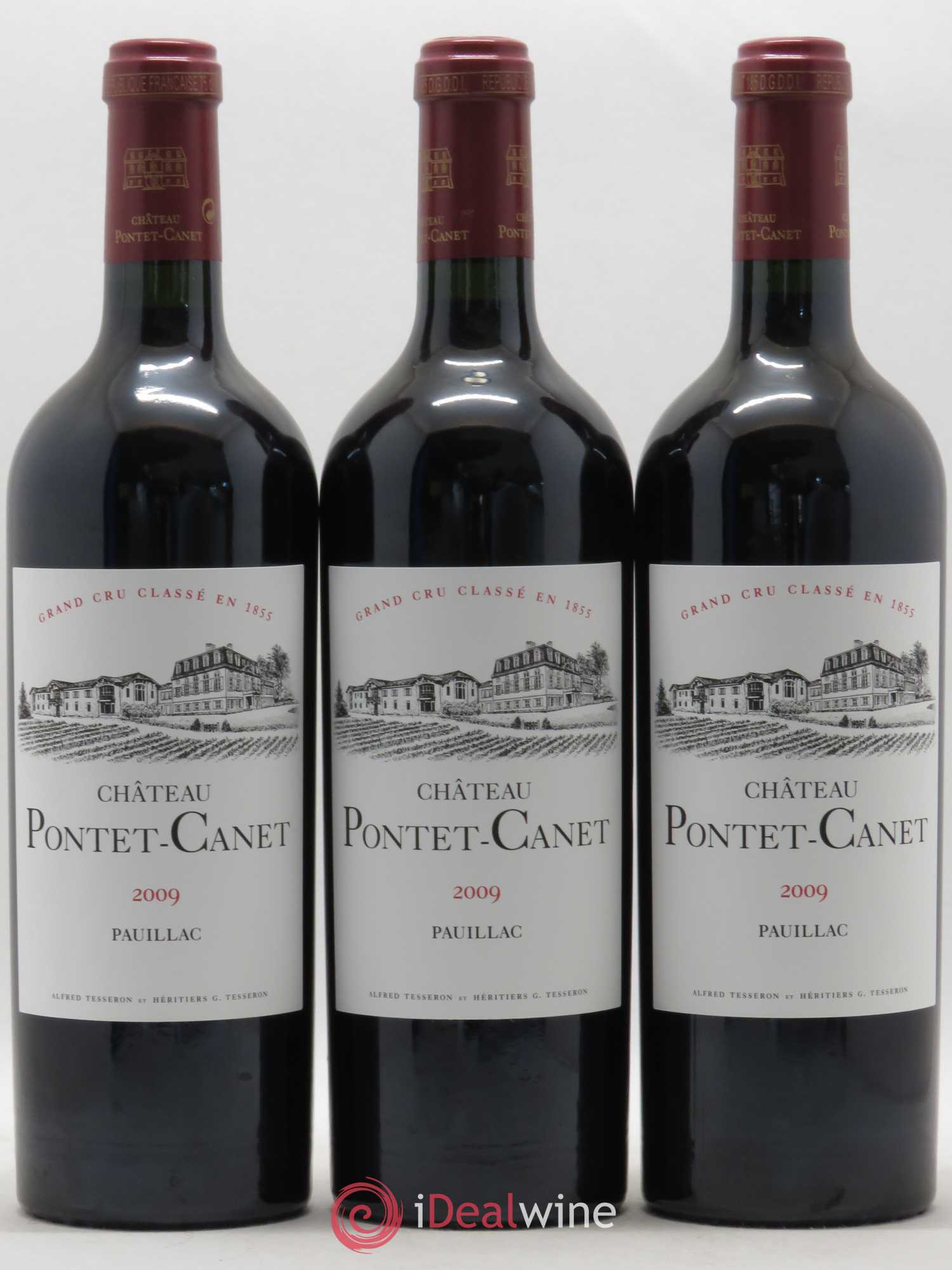 Château Pontet Canet 5ème Grand Cru Classé 2009 - Lot de 12 bouteilles - 1