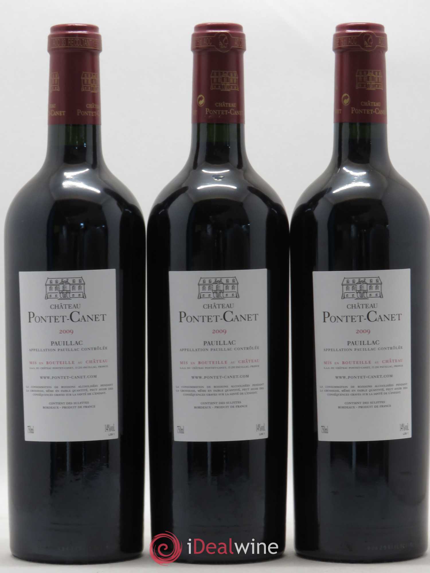 Château Pontet Canet 5ème Grand Cru Classé 2009 - Lot de 12 bouteilles - 8