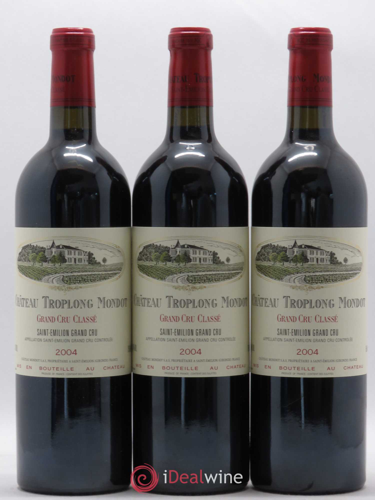 Château Troplong Mondot 1er Grand Cru Classé B 2004 - Lot de 12 bouteilles - 2