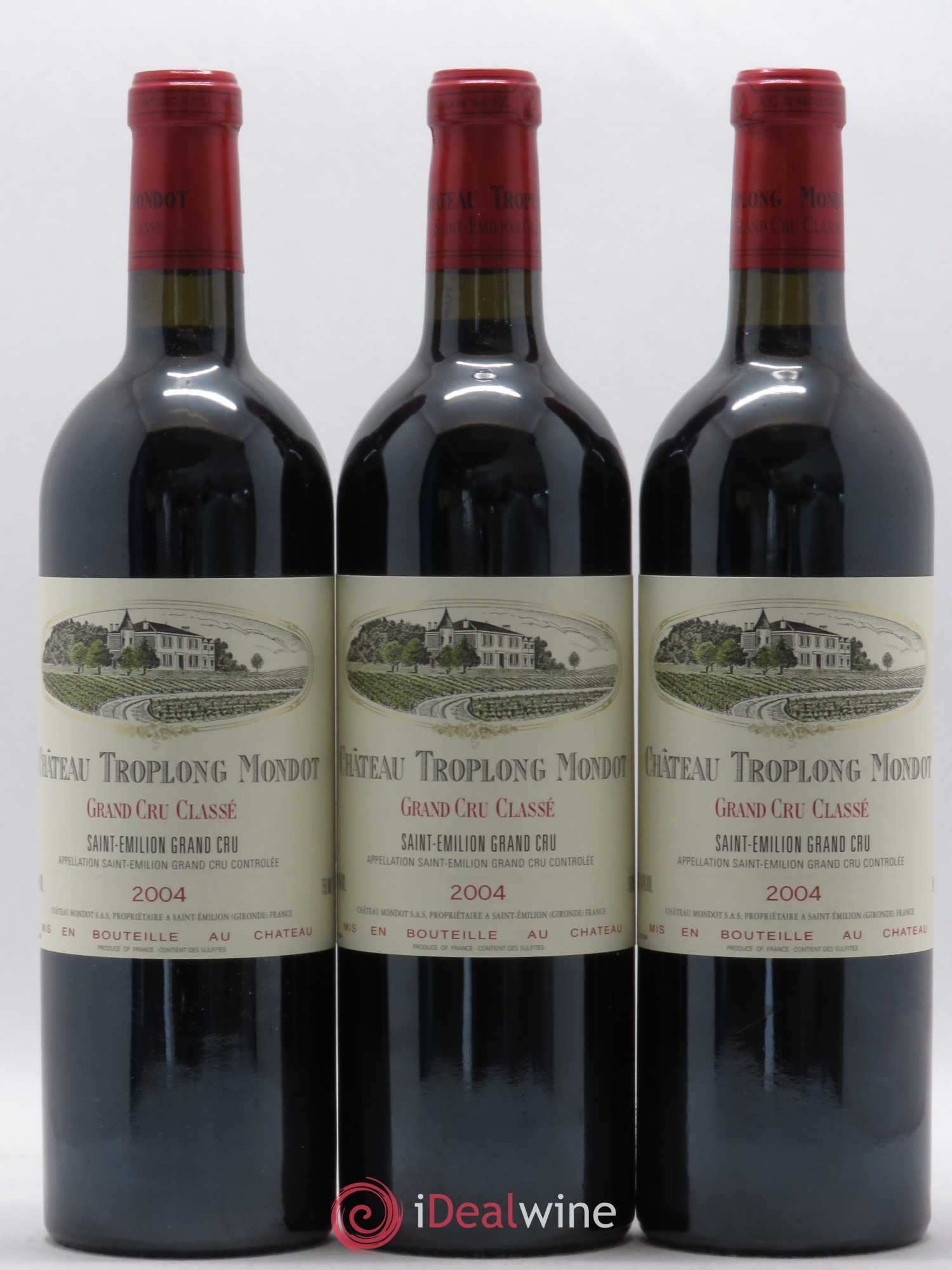 Château Troplong Mondot 1er Grand Cru Classé B 2004 - Lot de 12 bouteilles - 4