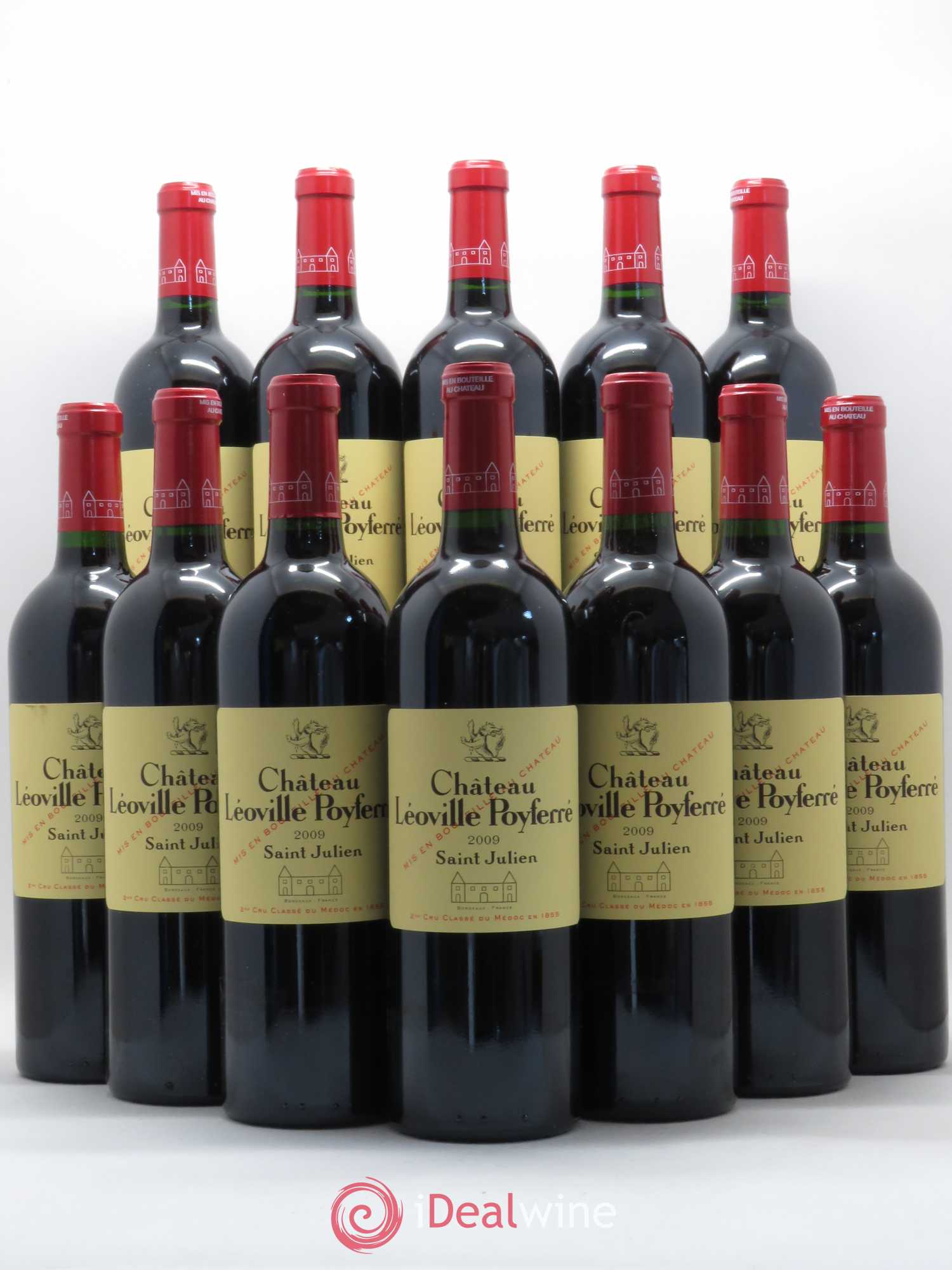 Château Léoville Poyferré 2ème Grand Cru Classé 2009 - Lot de 12 bouteilles - 0