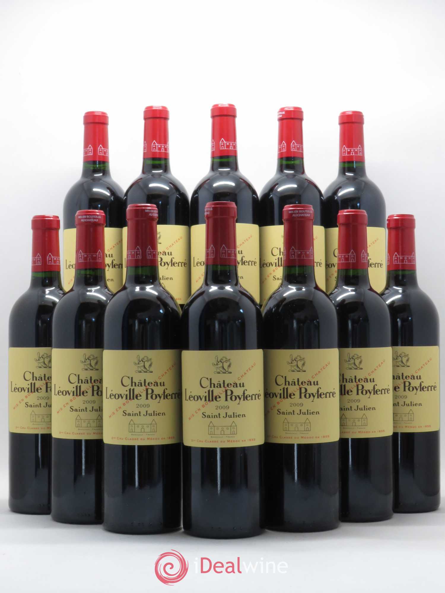 Château Léoville Poyferré 2ème Grand Cru Classé 2009 - Lot de 12 bouteilles - 0