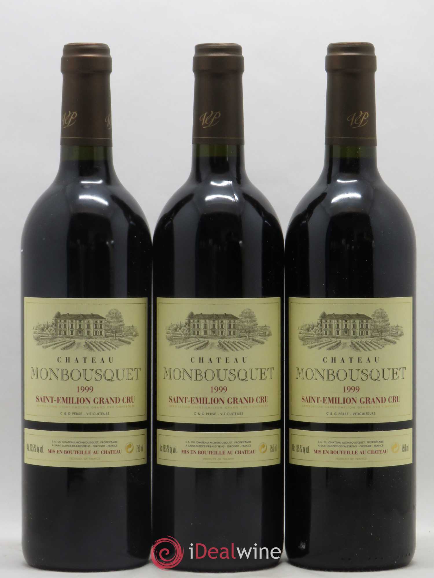 Château Monbousquet Grand Cru Classé 1999 - Lot de 12 bouteilles - 1