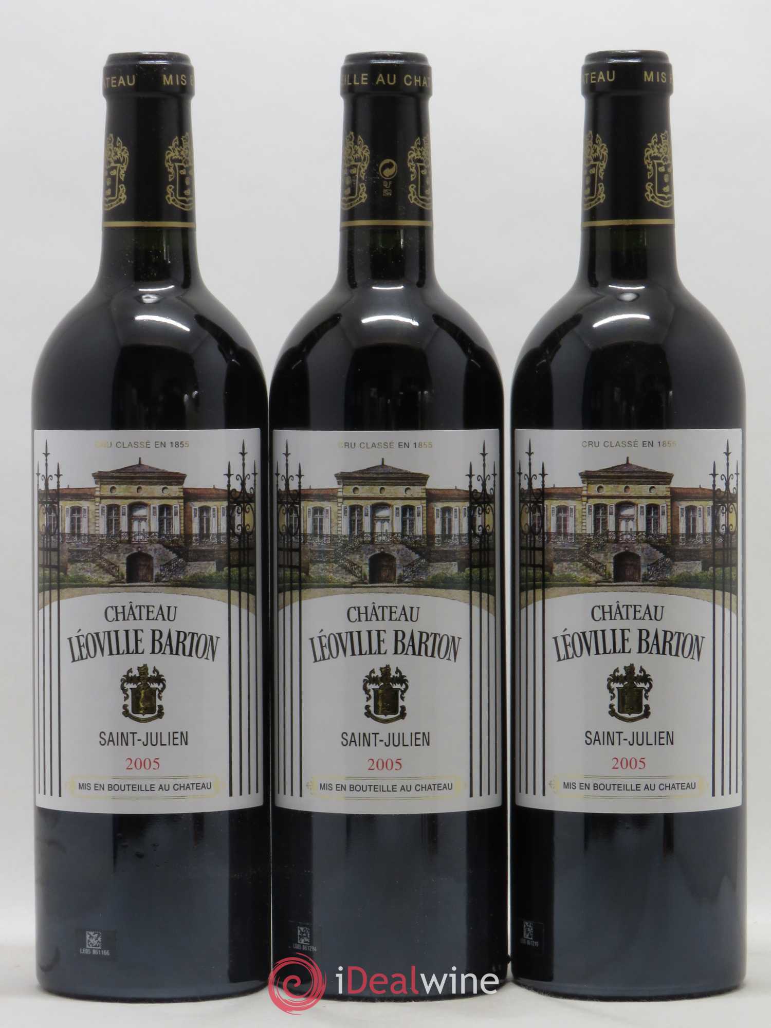 Château Léoville Barton 2ème Grand Cru Classé 2005 - Lot de 12 bouteilles - 1