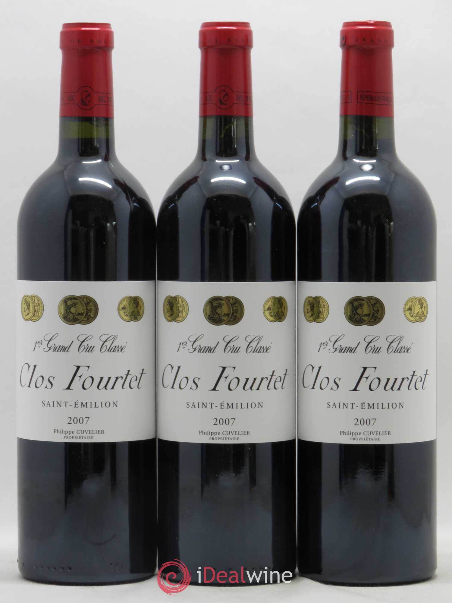 Clos Fourtet 1er Grand Cru Classé B 2007 - Lot de 12 bouteilles - 1