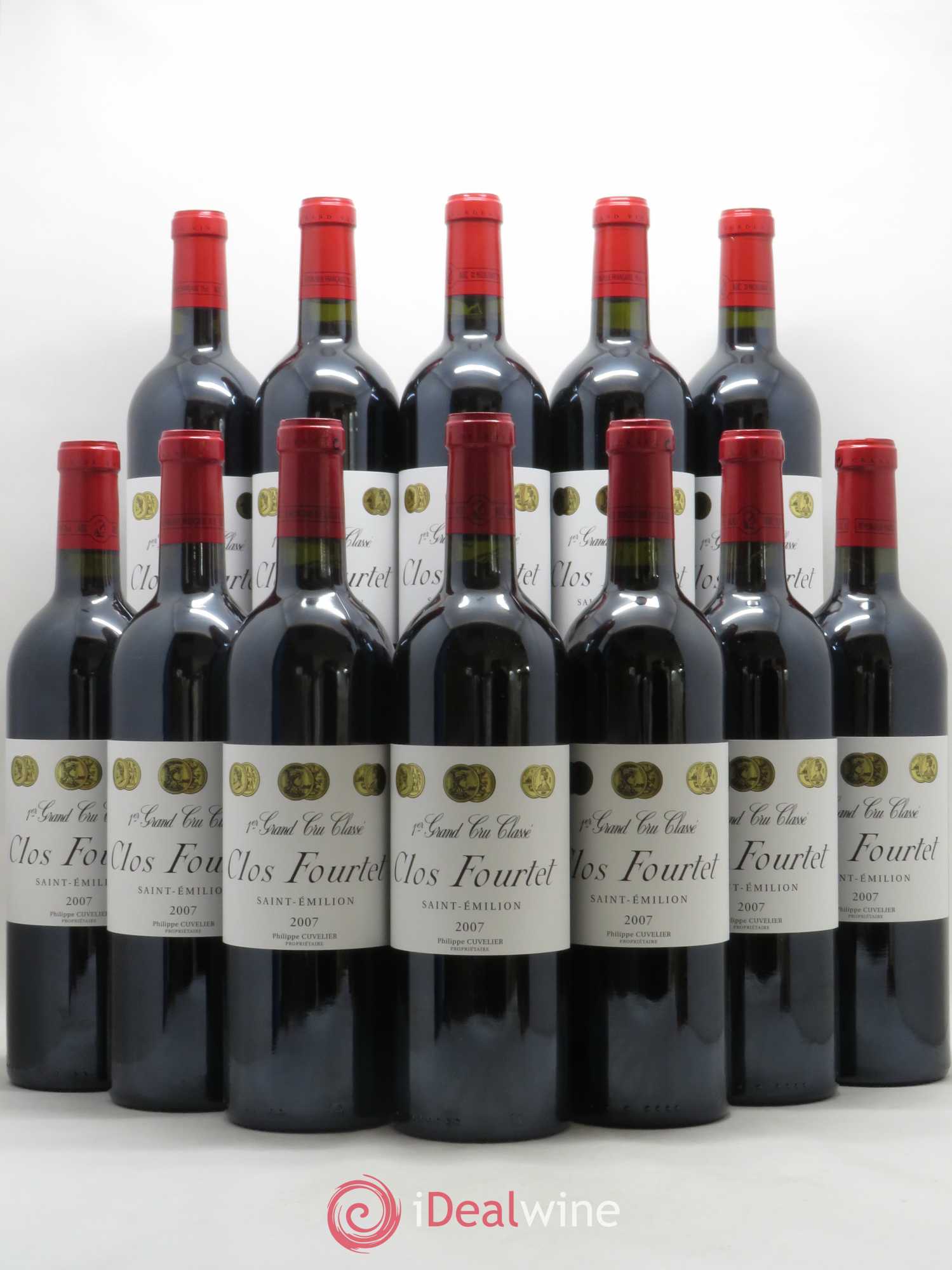 Clos Fourtet 1er Grand Cru Classé B 2007 - Lot de 12 bouteilles - 0