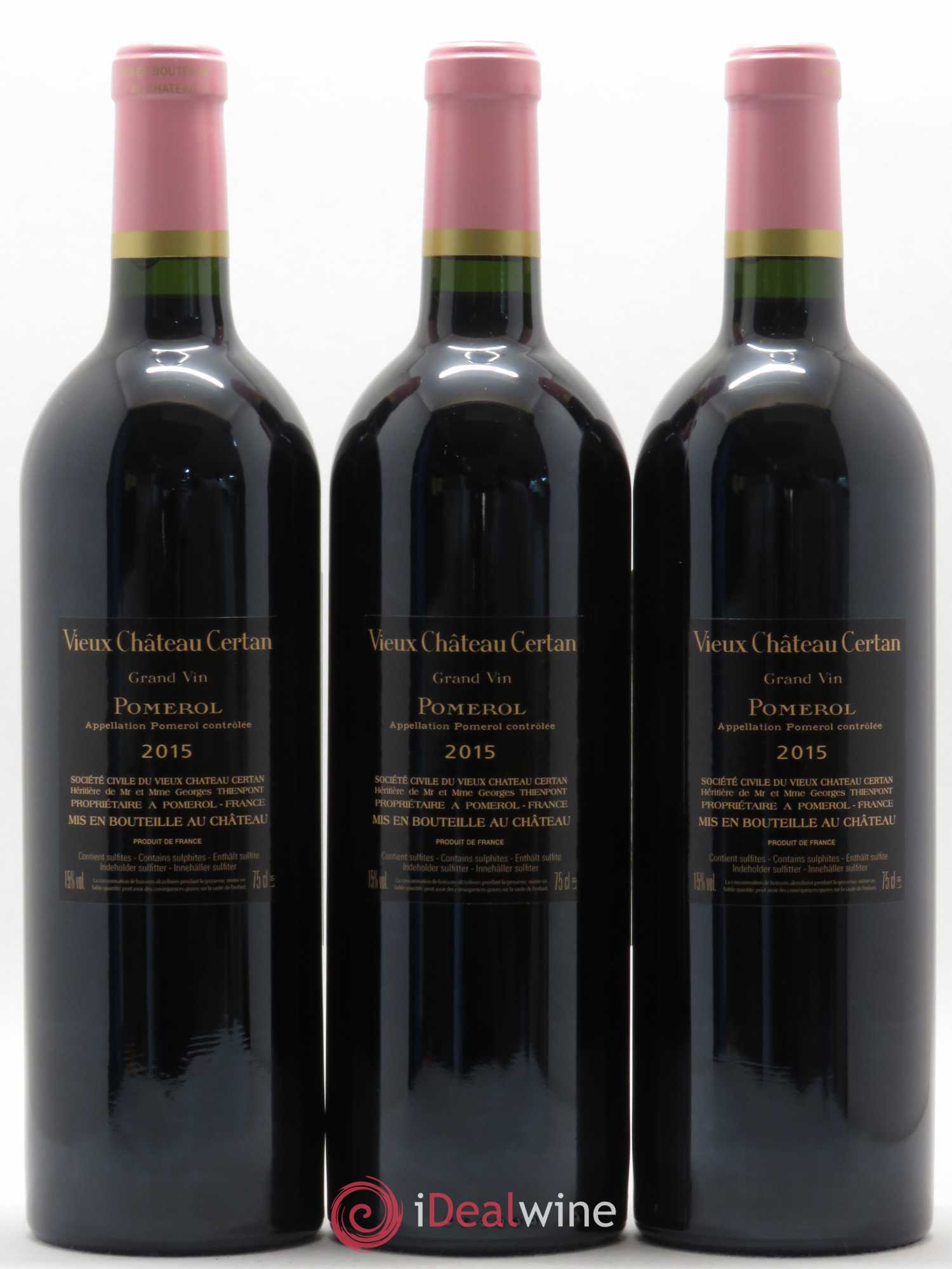 Vieux Château Certan 2015 - Lot de 3 bouteilles - 1
