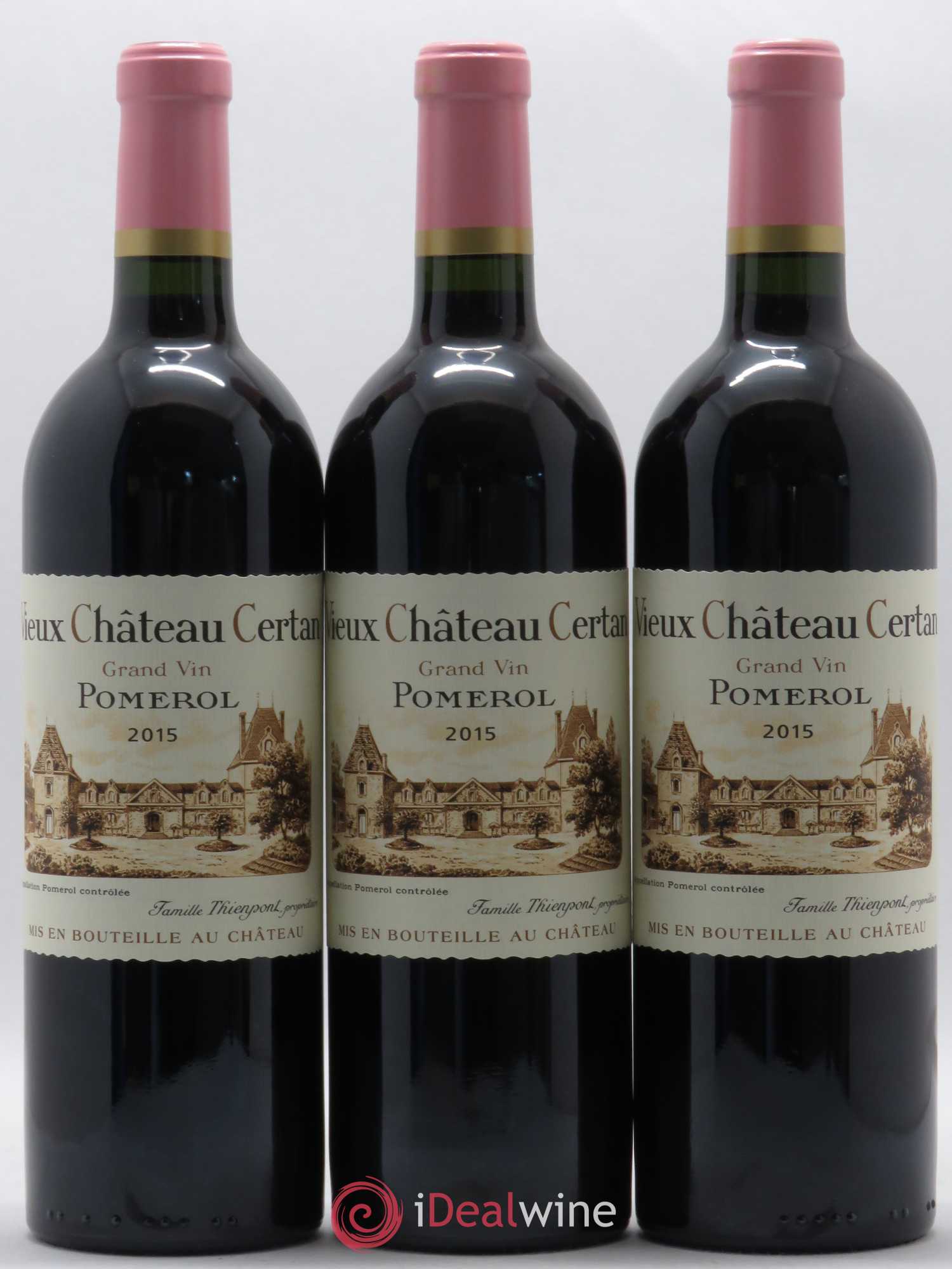 Vieux Château Certan 2015 - Lot de 3 bouteilles - 0