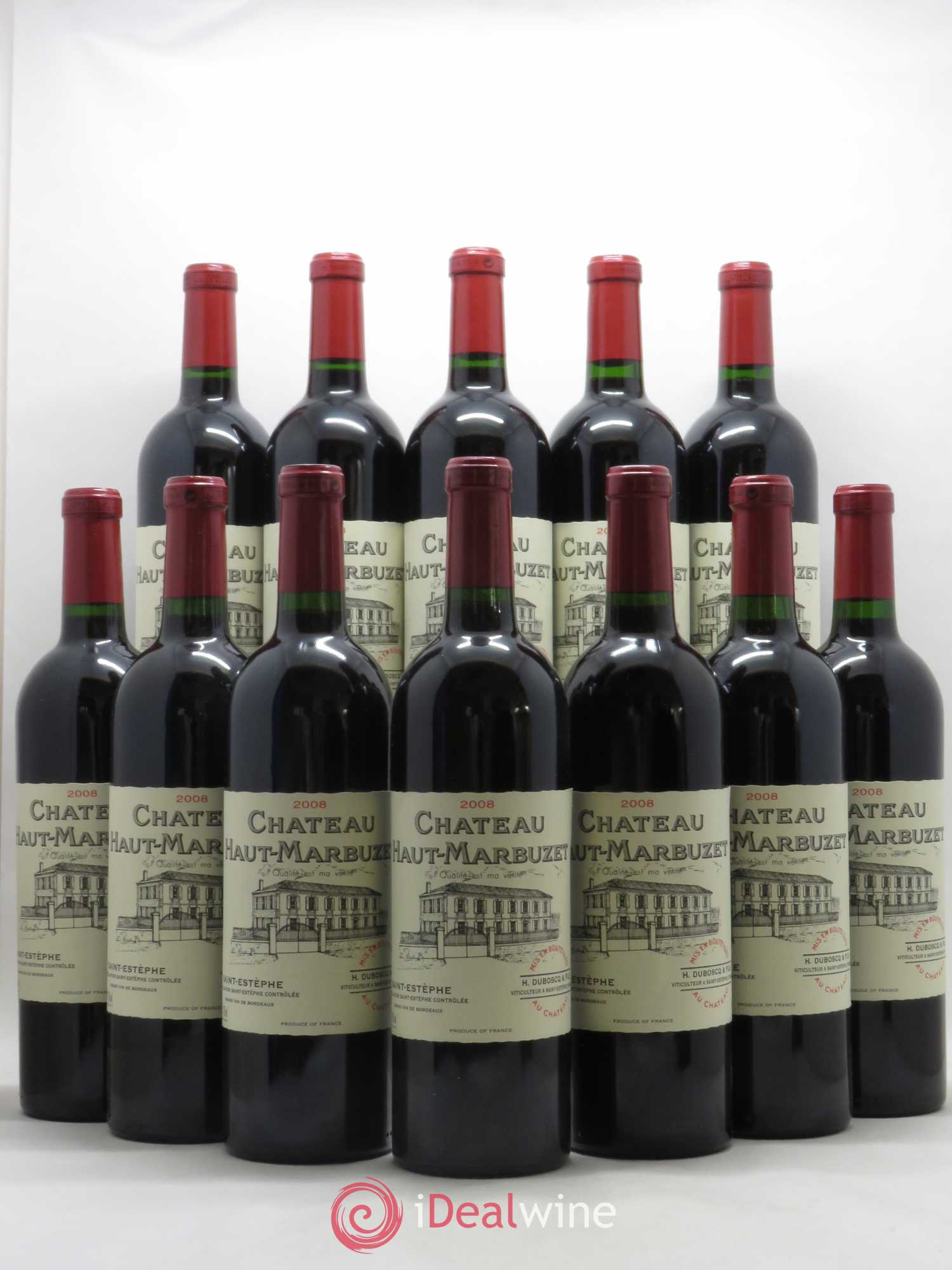 Château Haut Marbuzet 2008 - Lot de 12 bouteilles - 0