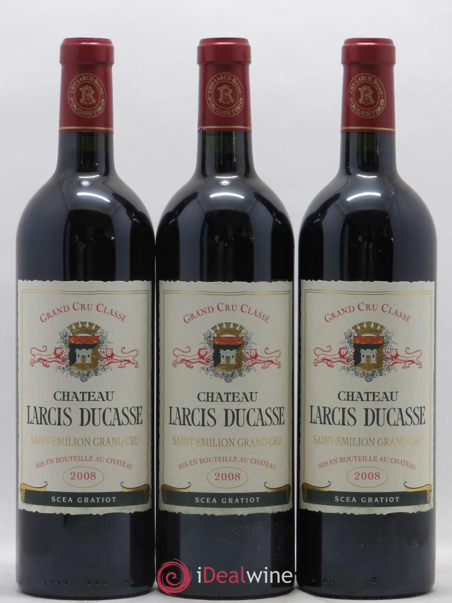 Château Larcis Ducasse 1er Grand Cru Classé B 2008 - Lot de 12 bouteilles - 1
