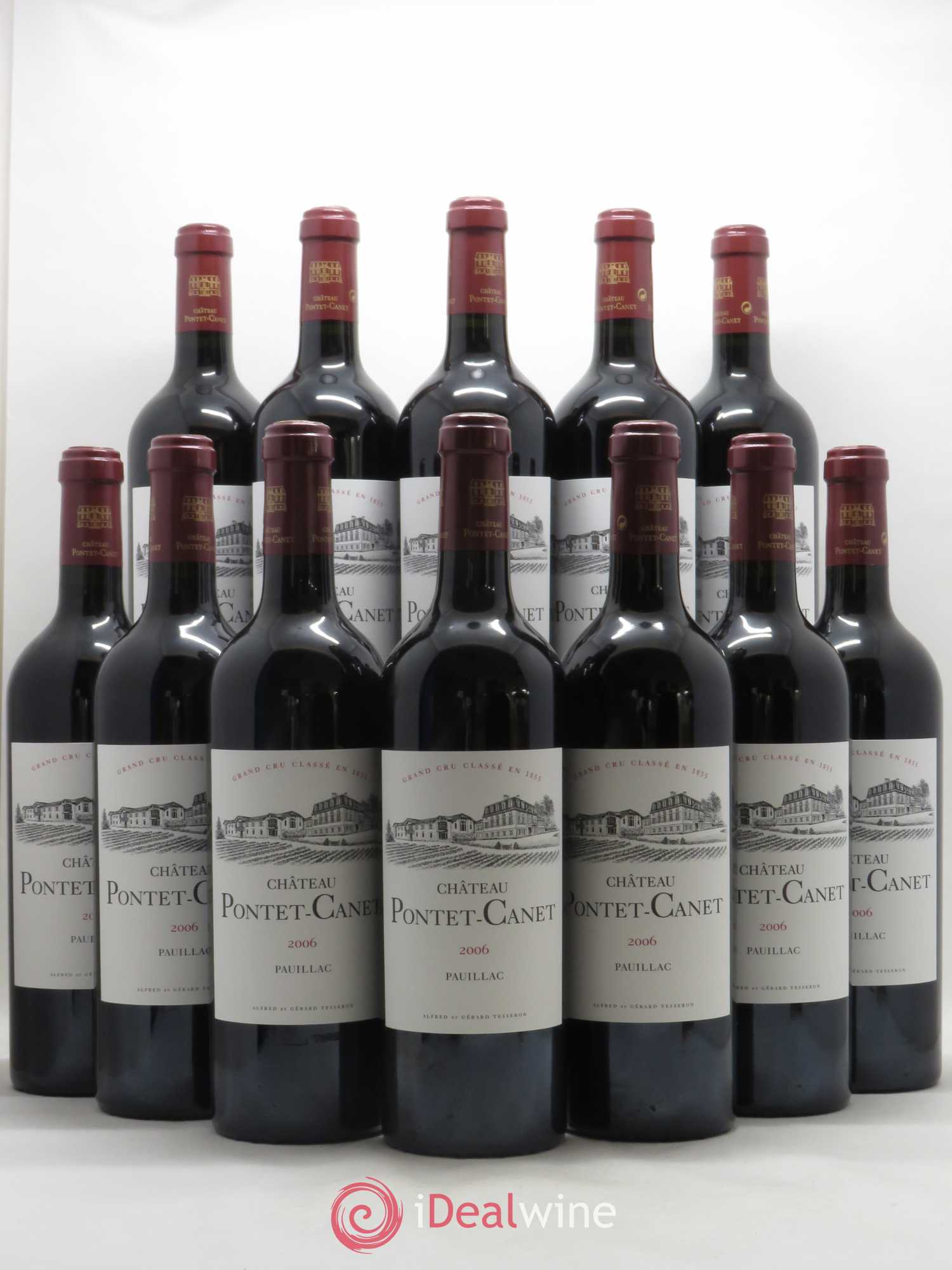 Château Pontet Canet 5ème Grand Cru Classé 2006 - Lot de 12 bouteilles - 0