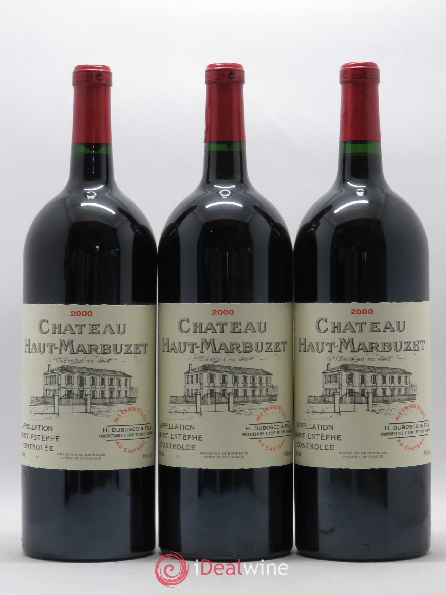 Château Haut Marbuzet 2000 - Lot de 6 bouteilles - 1