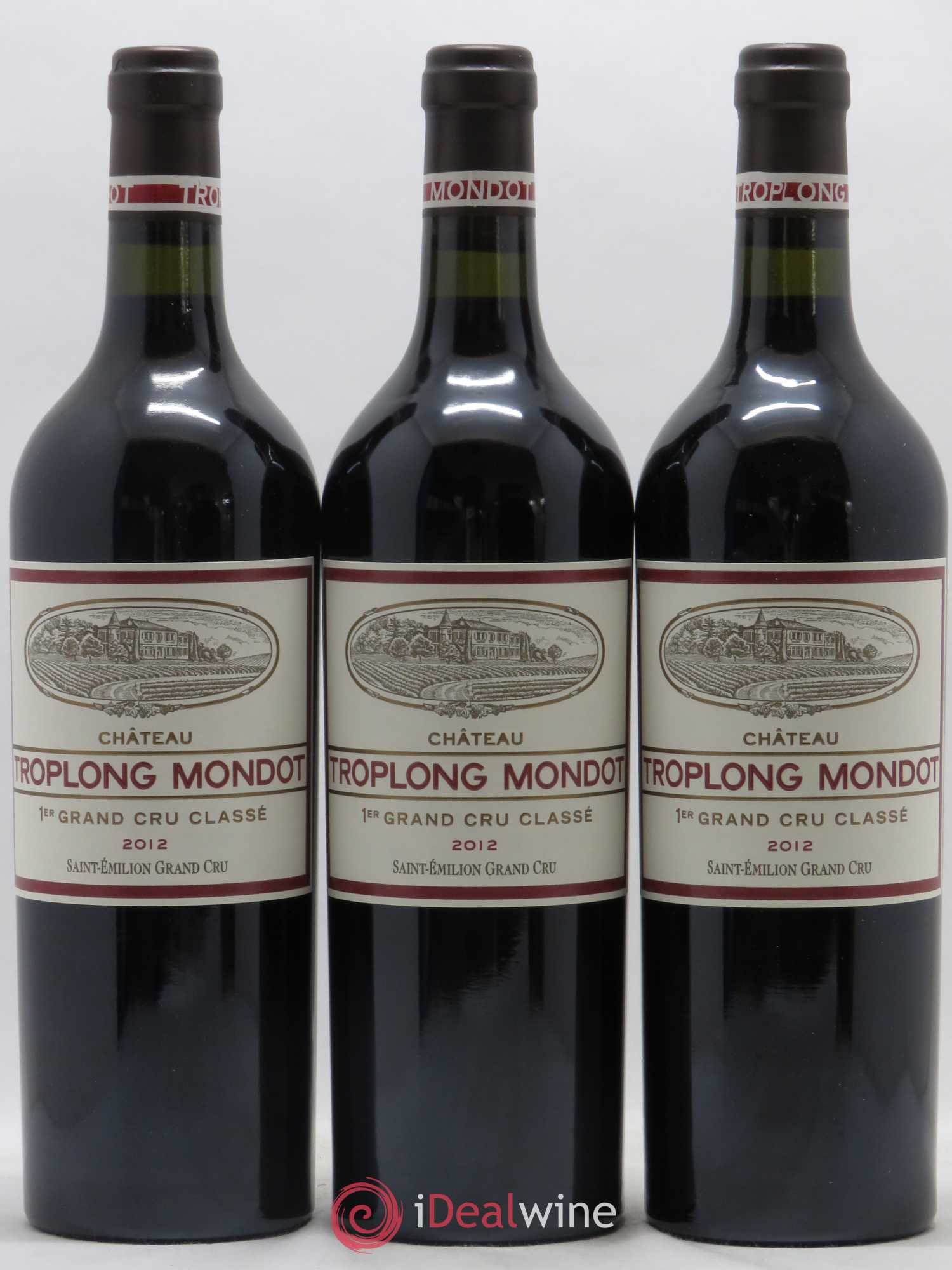 Château Troplong Mondot 1er Grand Cru Classé B 2012 - Lot de 12 bouteilles - 1