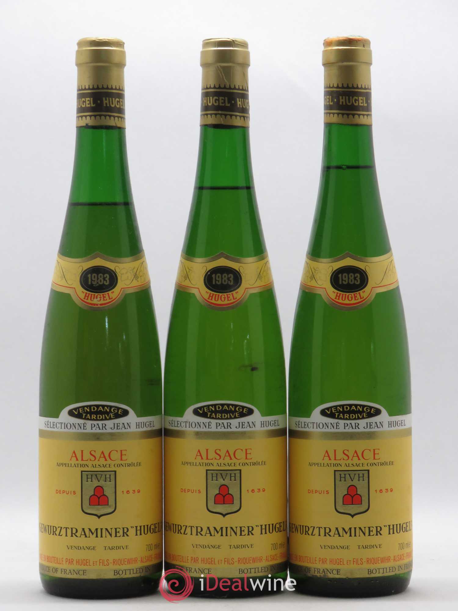 Gewurztraminer Vendanges Tardives Hugel (Domaine) 1983 - Lotto di 3 bottiglie - 0