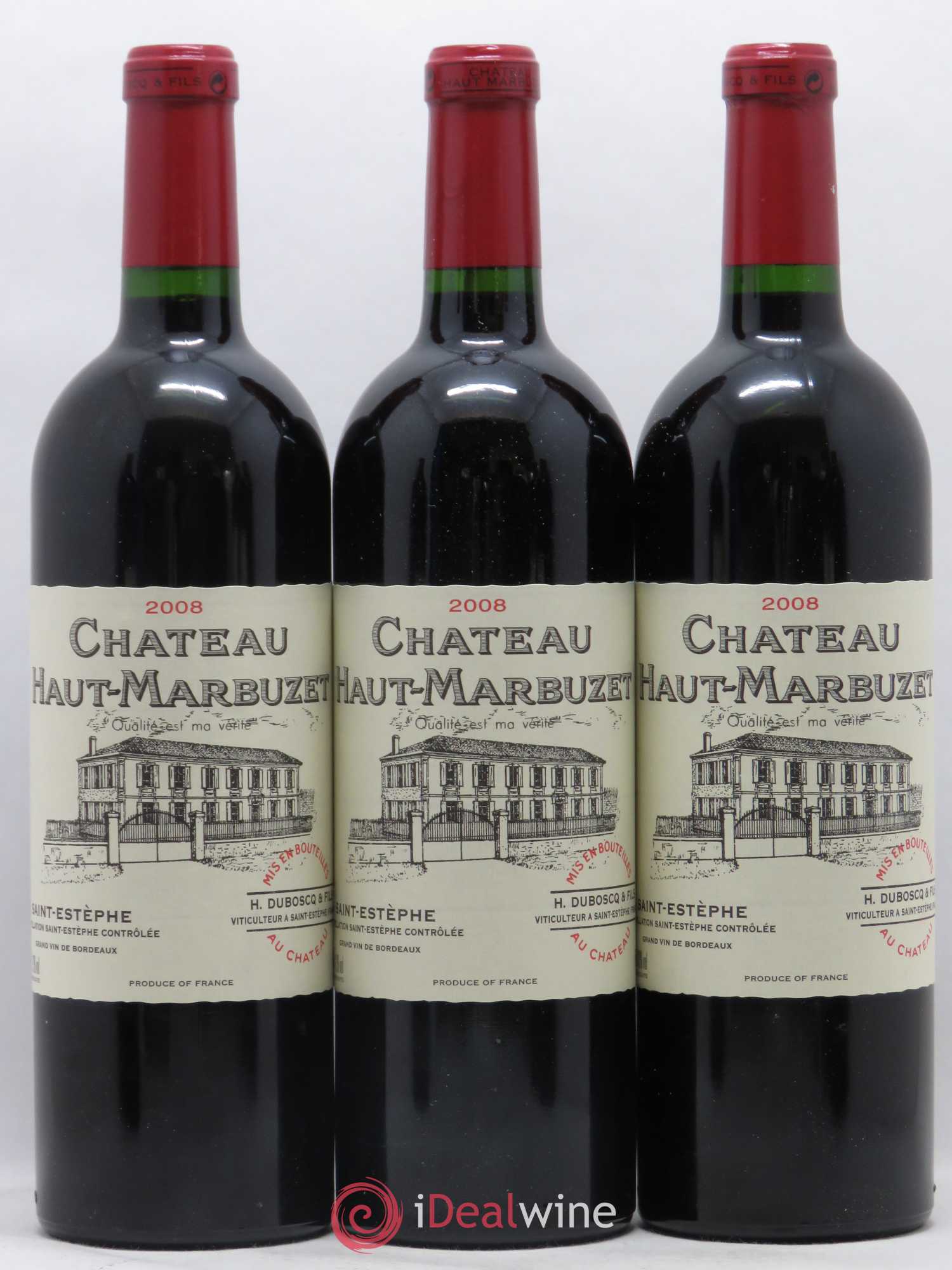 Château Haut Marbuzet 2008 - Lot de 6 bouteilles - 1