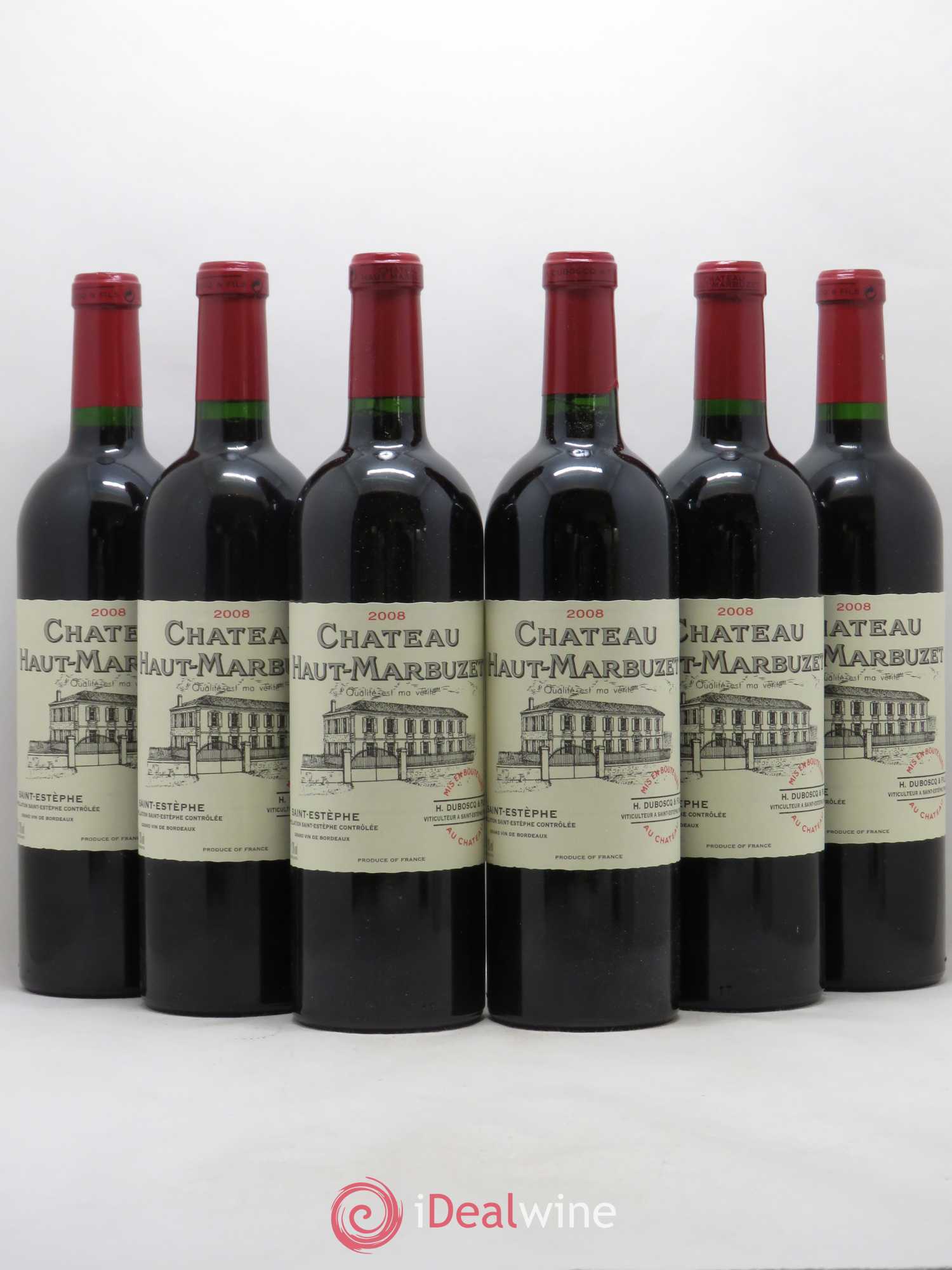 Château Haut Marbuzet 2008 - Lot de 6 bouteilles - 0