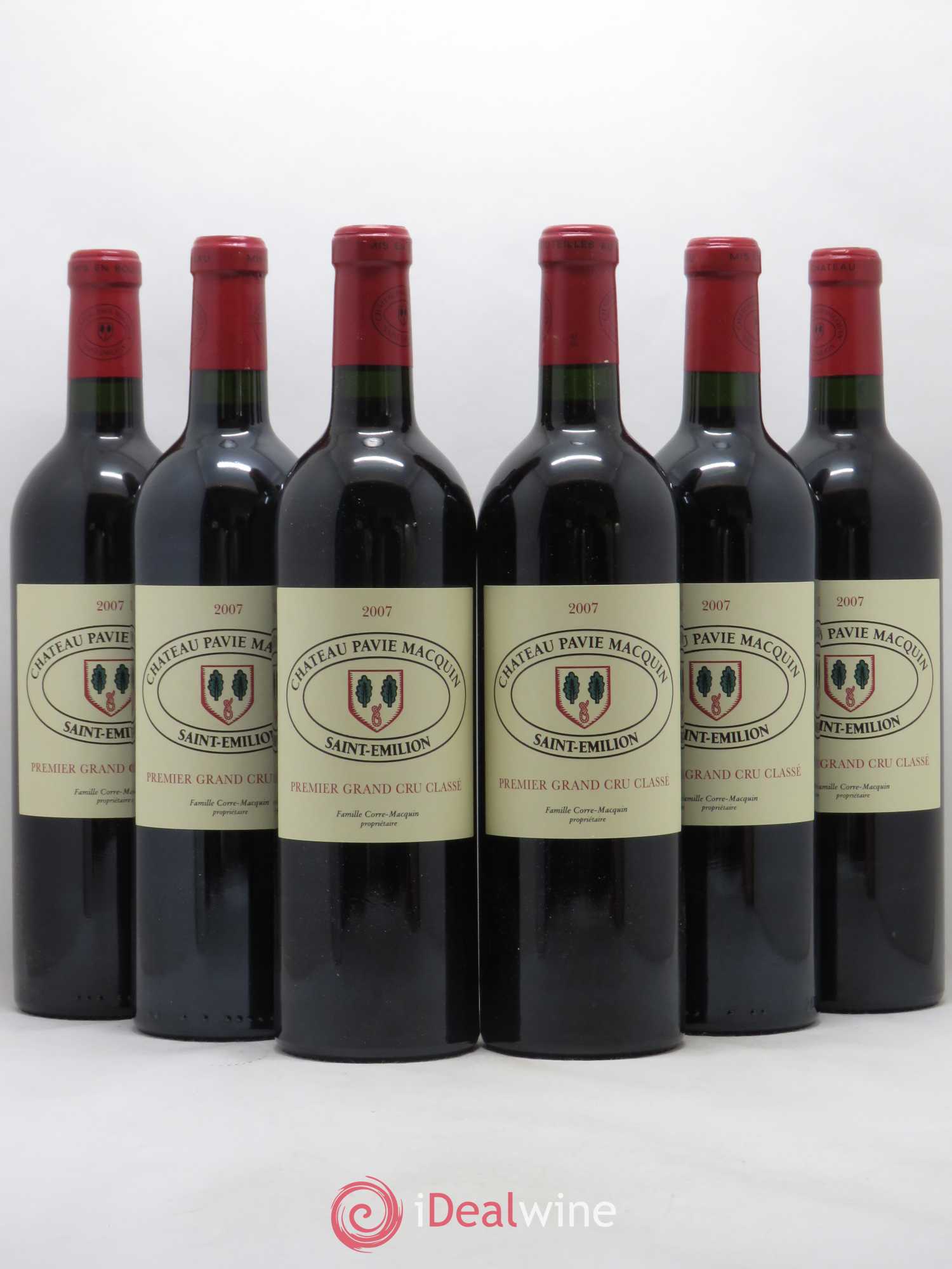 Château Pavie Macquin 1er Grand Cru Classé B 2007 - Lot de 6 bouteilles - 0
