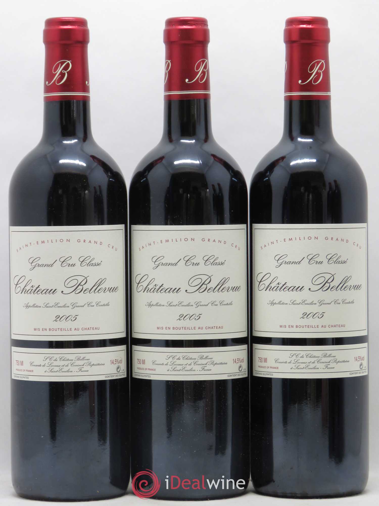 Château Bellevue Grand Cru Classé 2005 - Lot de 6 bouteilles - 1