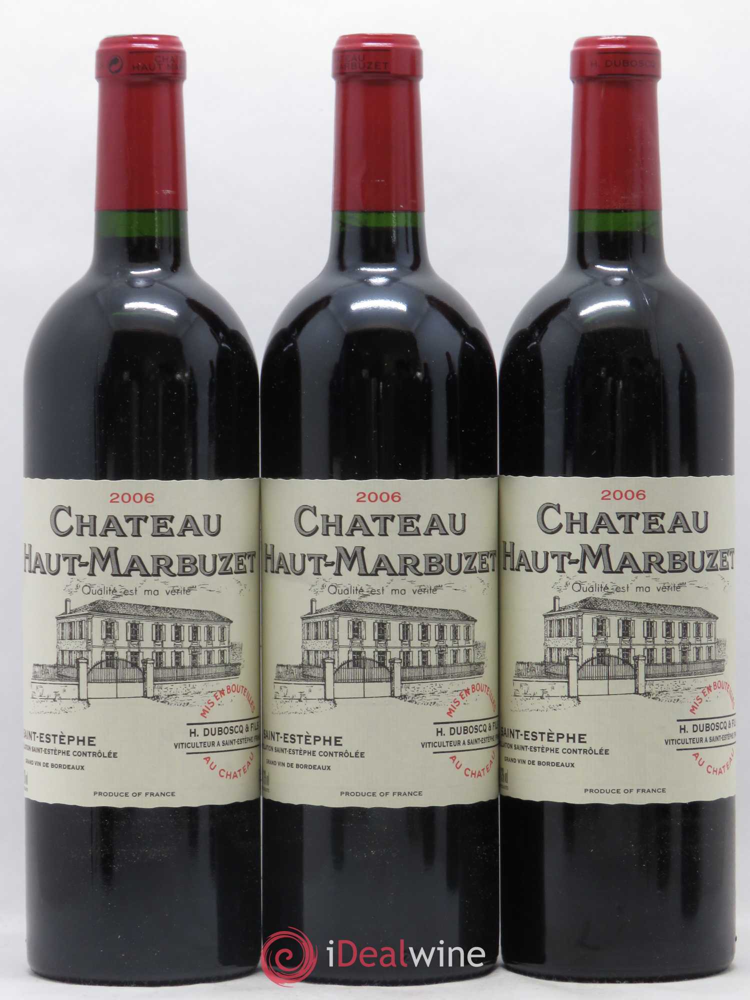 Château Haut Marbuzet 2006 - Lot de 6 bouteilles - 1