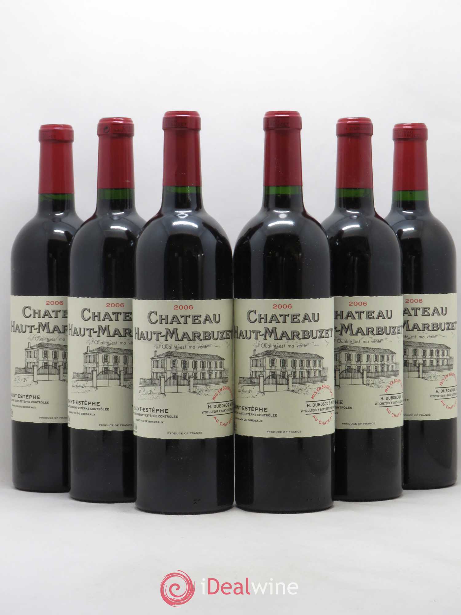 Château Haut Marbuzet 2006 - Lot de 6 bouteilles - 0