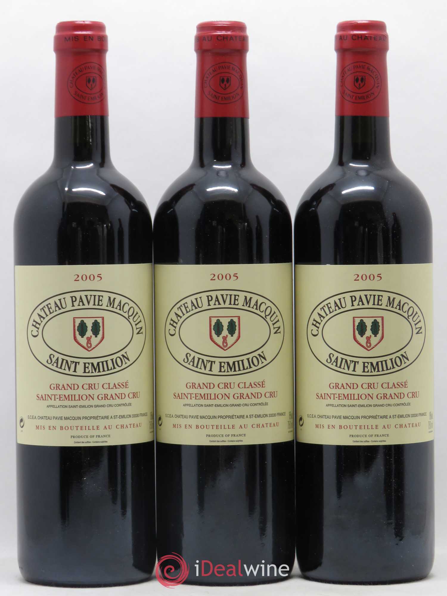 Château Pavie Macquin 1er Grand Cru Classé B 2005 - Lot de 6 bouteilles - 2