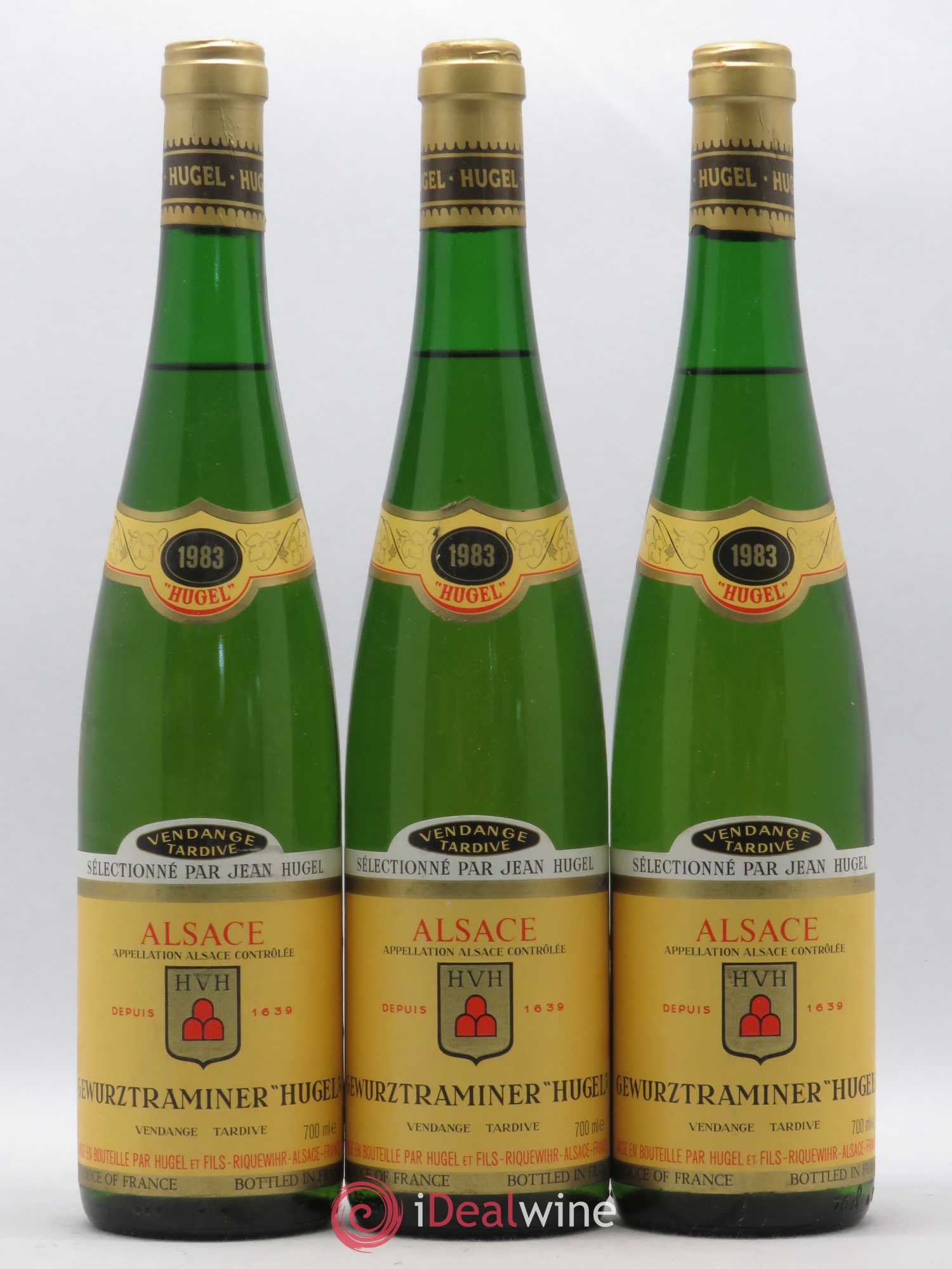 Gewurztraminer Vendanges Tardives Hugel (Domaine) 1983 - Lotto di 3 bottiglie - 0