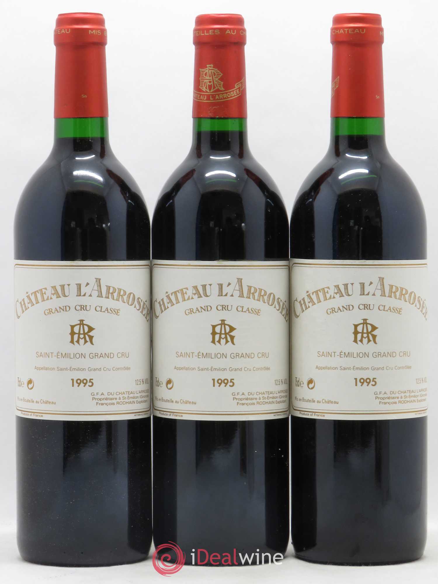 Château l' Arrosée Grand Cru Classé 1995 - Lot de 12 bouteilles - 4