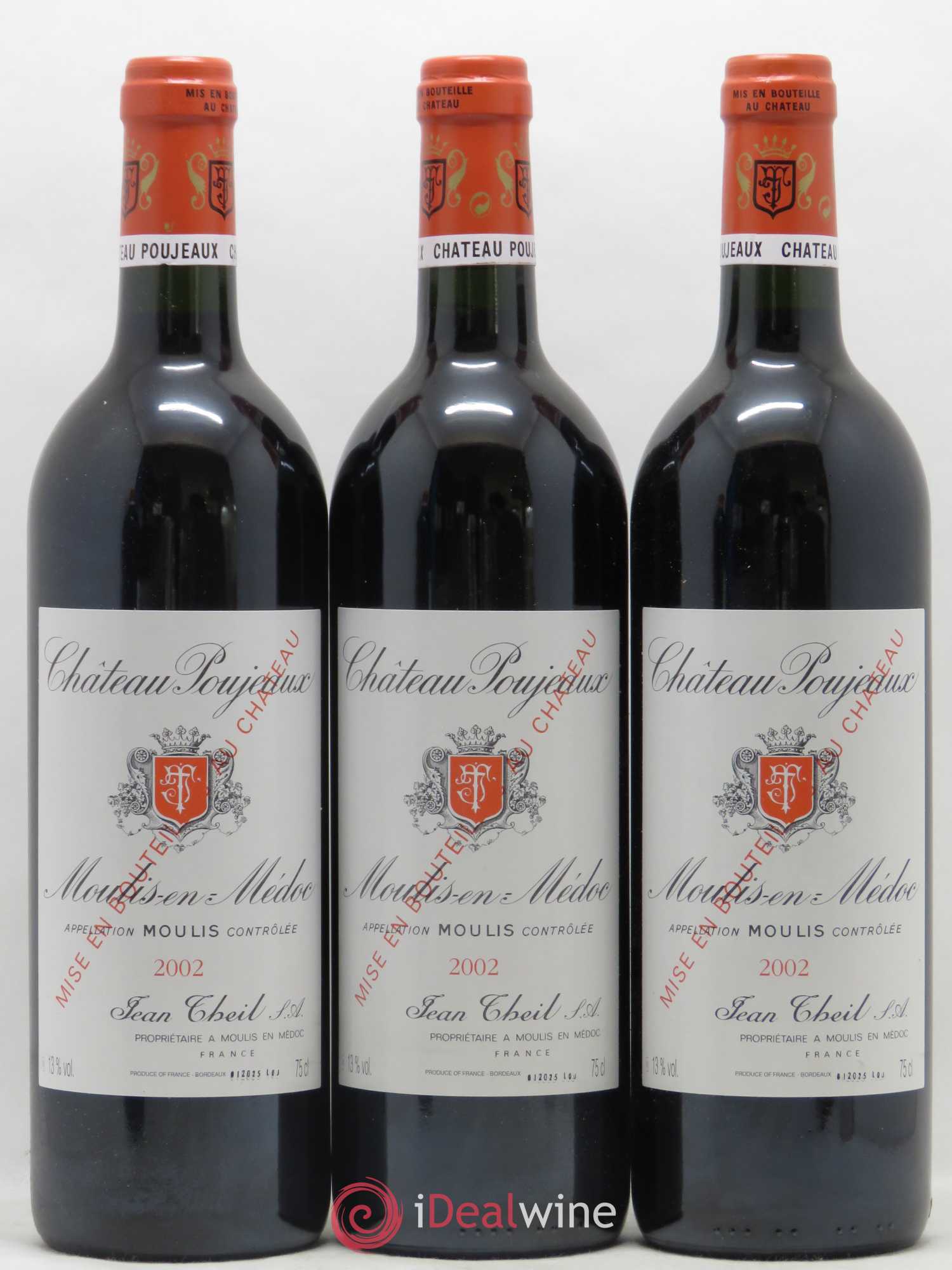 Château Poujeaux 2002 - Lot de 12 bouteilles - 1