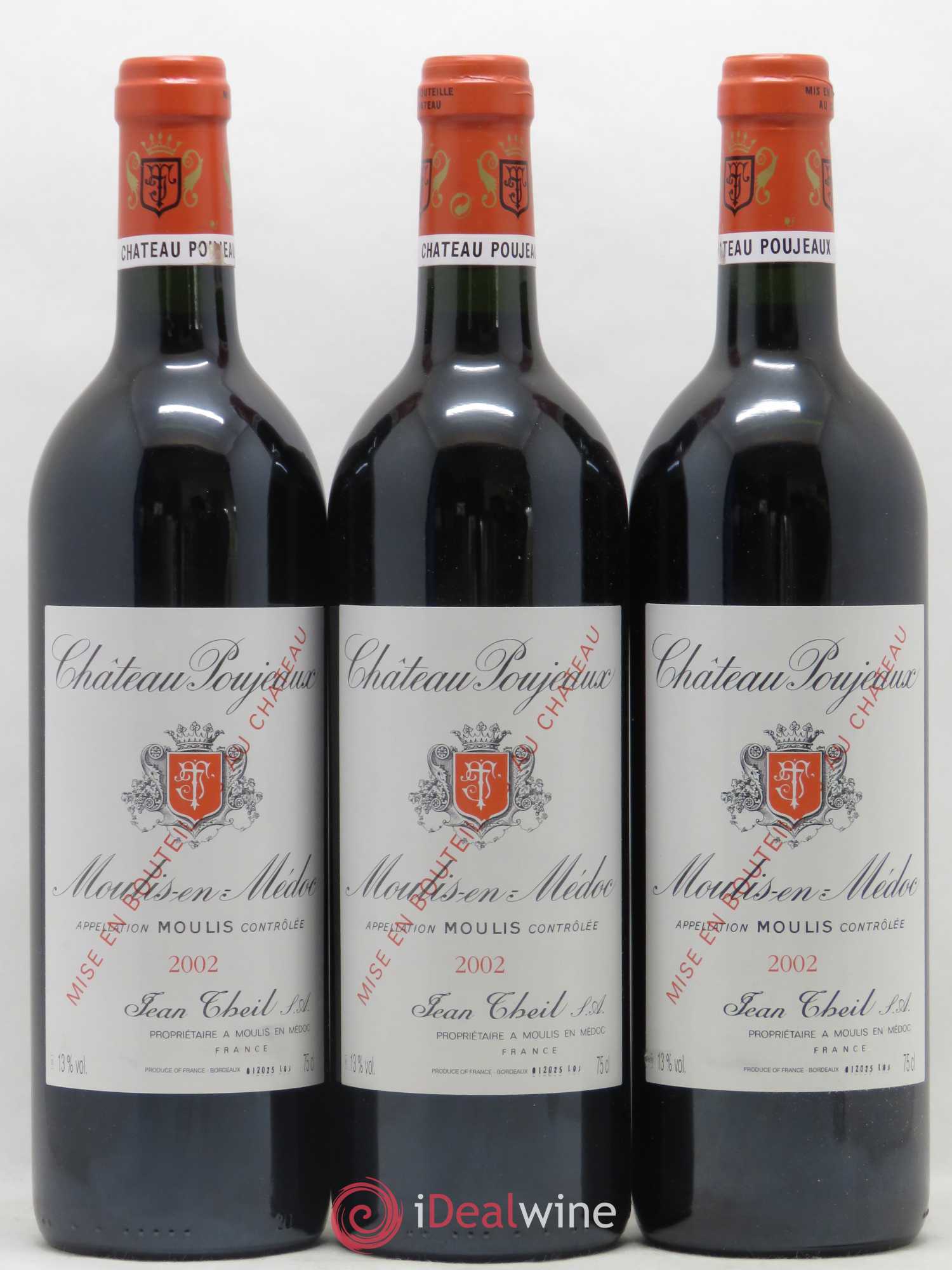 Château Poujeaux 2002 - Lot de 12 bouteilles - 2
