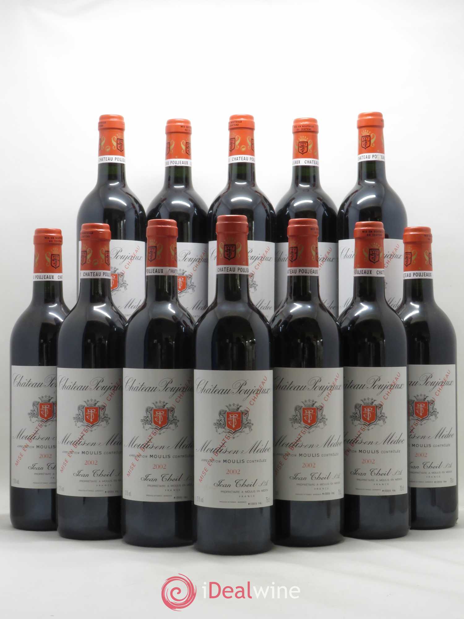 Château Poujeaux 2002 - Lot de 12 bouteilles - 0