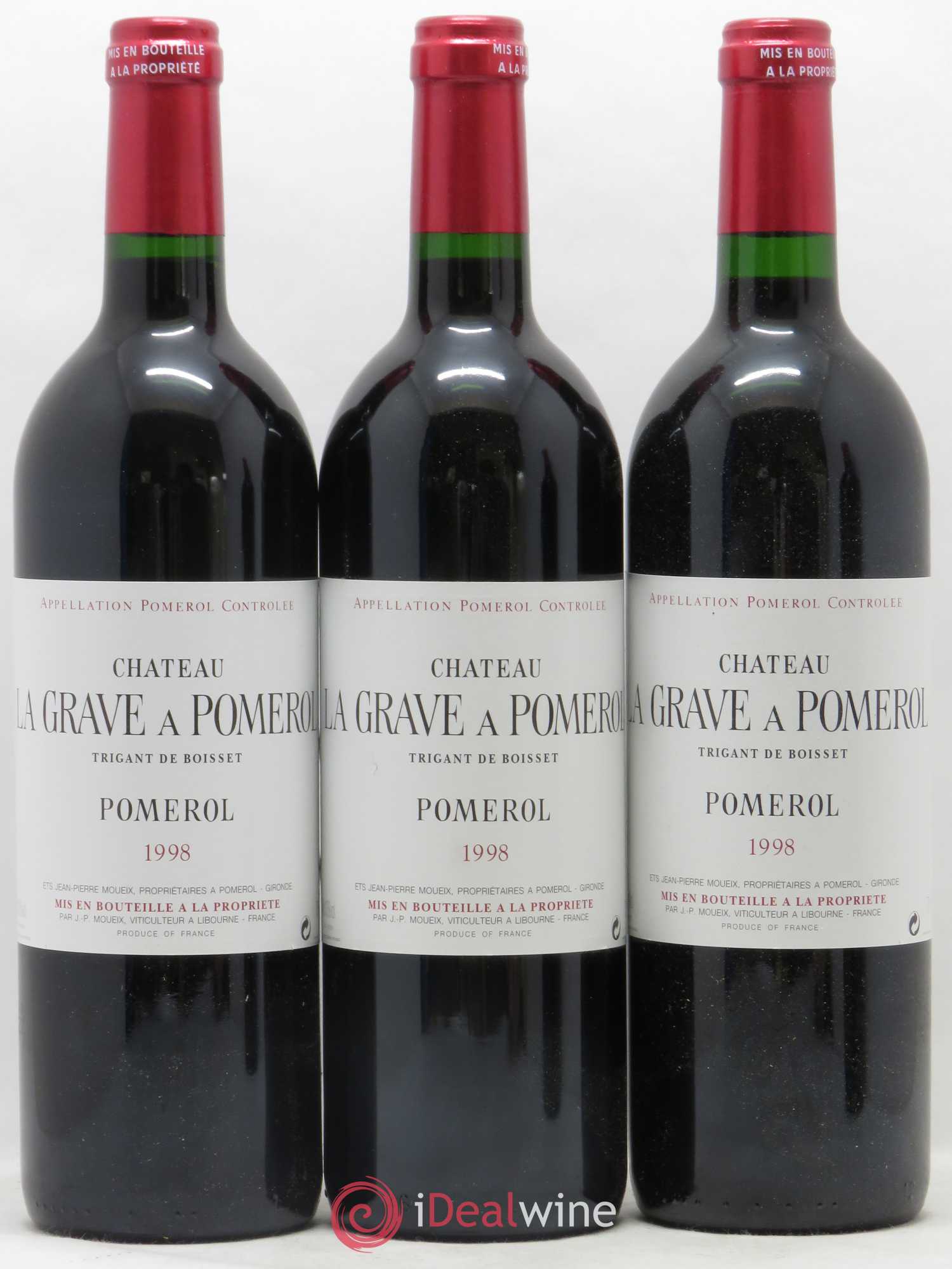 Château La Grave à Pomerol (Trigant de Boisset) 1998 - Lot de 12 bouteilles - 2