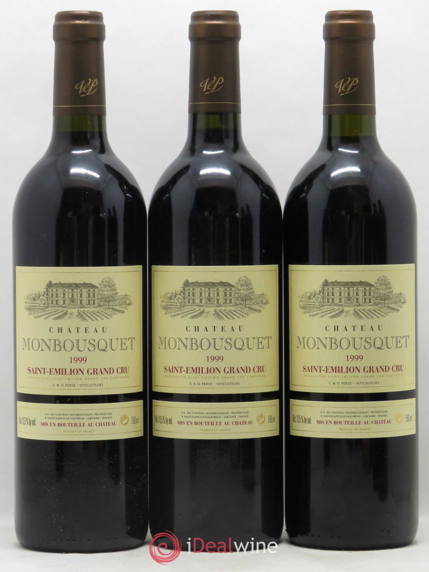 Château Monbousquet Grand Cru Classé 1999 - Lot de 6 bouteilles - 1