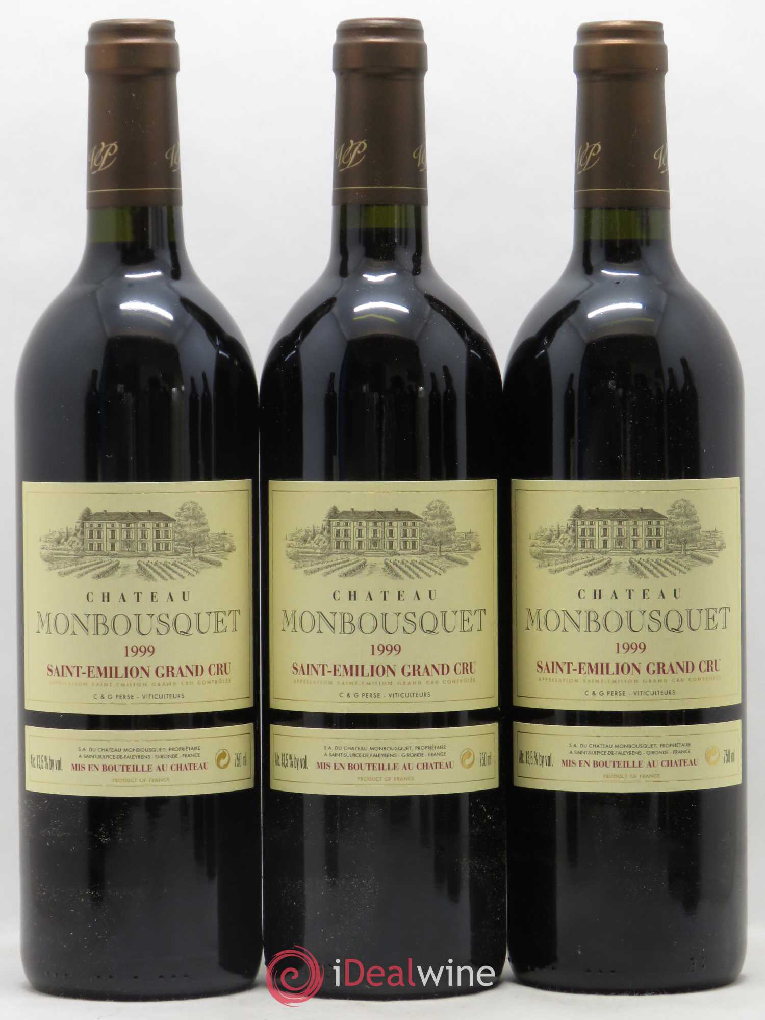 Château Monbousquet Grand Cru Classé 1999 - Lot de 6 bouteilles - 1