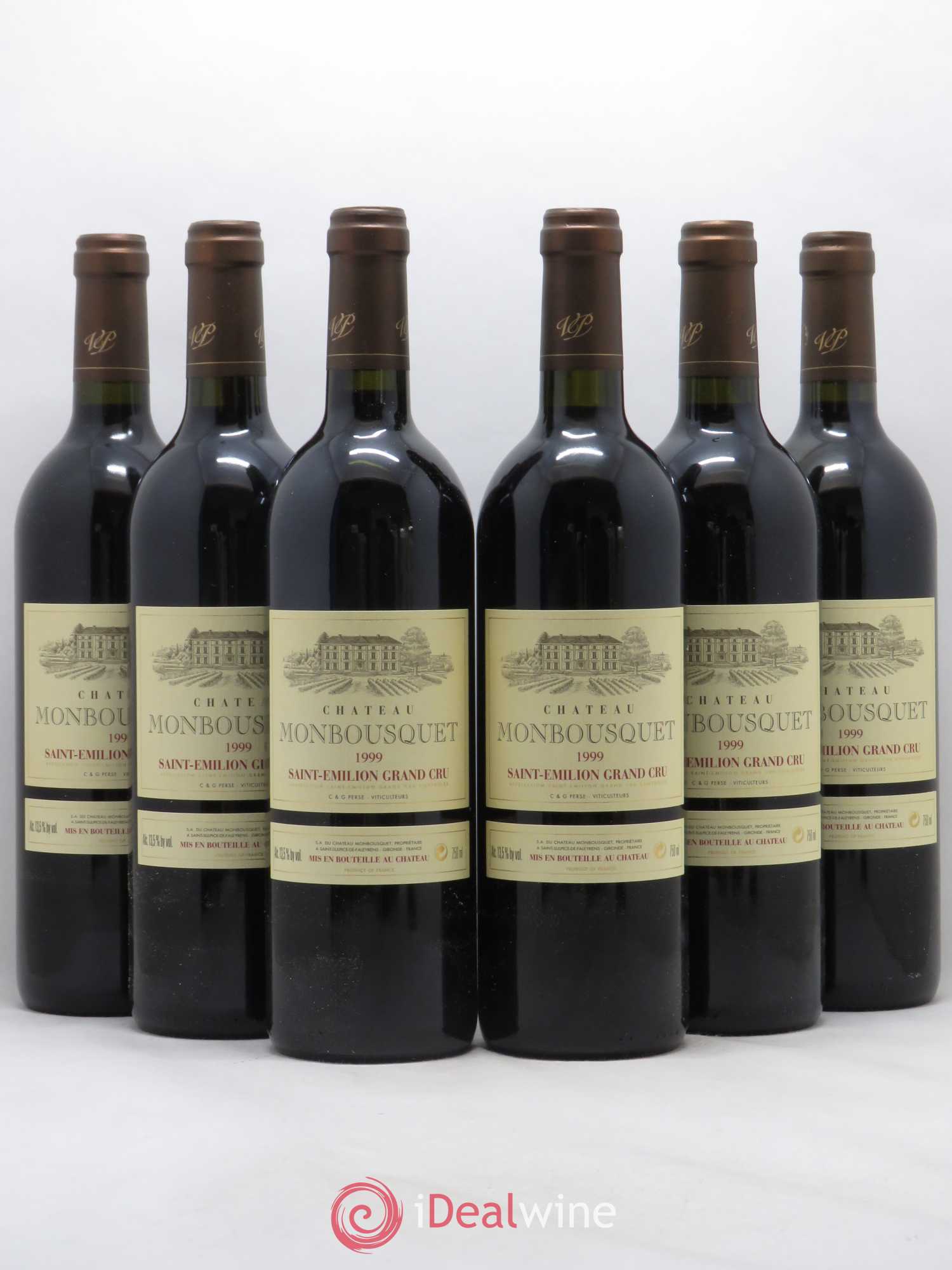 Château Monbousquet Grand Cru Classé 1999 - Lot de 6 bouteilles - 0