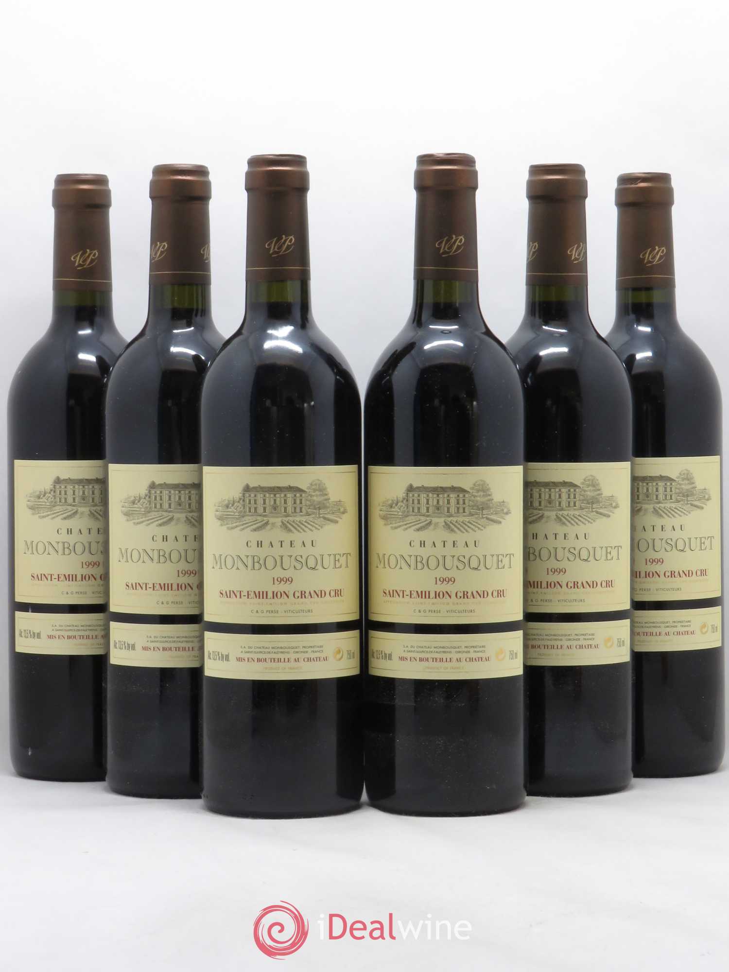Château Monbousquet Grand Cru Classé 1999 - Lot de 6 bouteilles - 0
