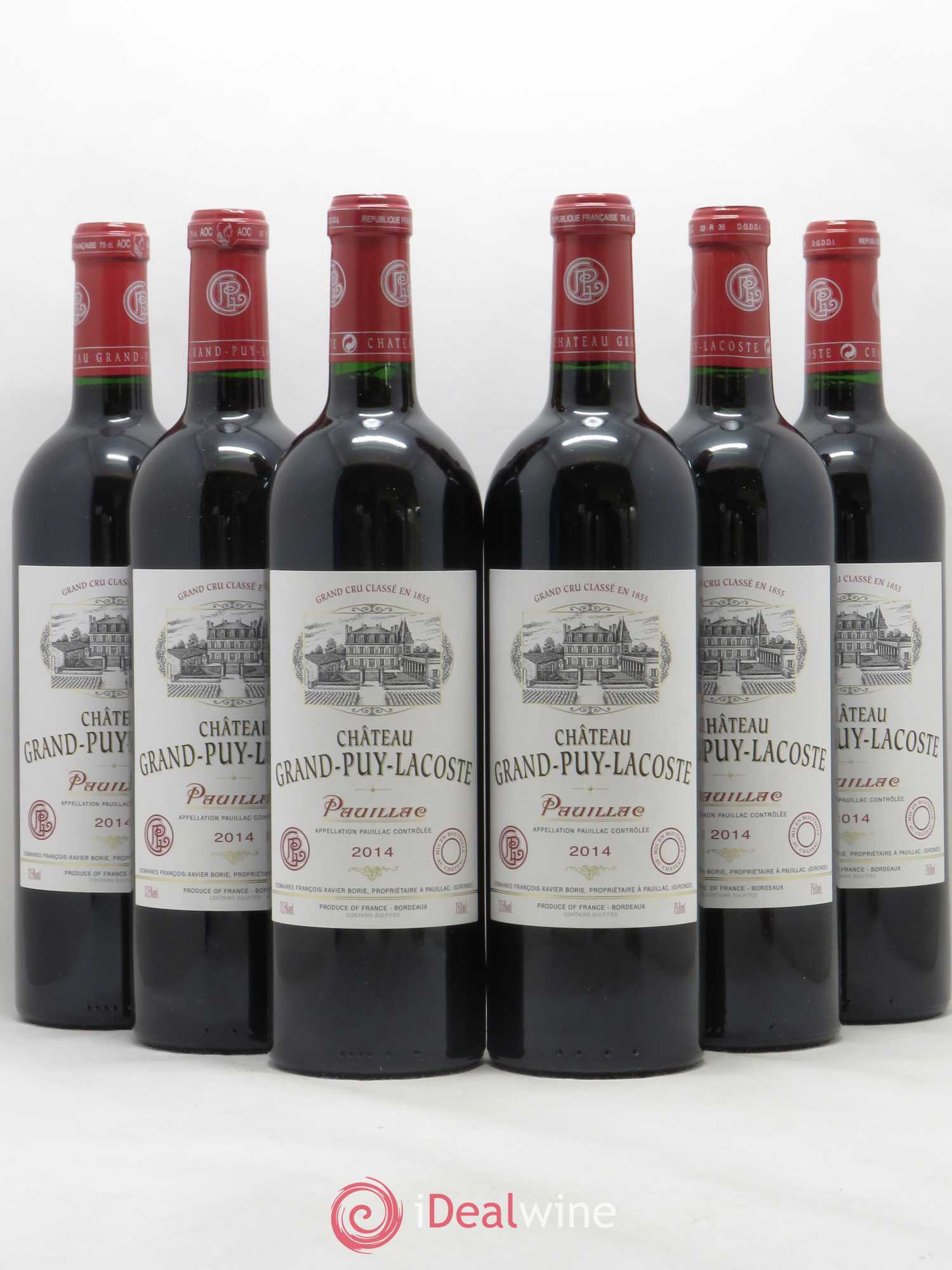 Château Grand Puy Lacoste 5ème Grand Cru Classé 2014 - Lot de 6 bouteilles - 0