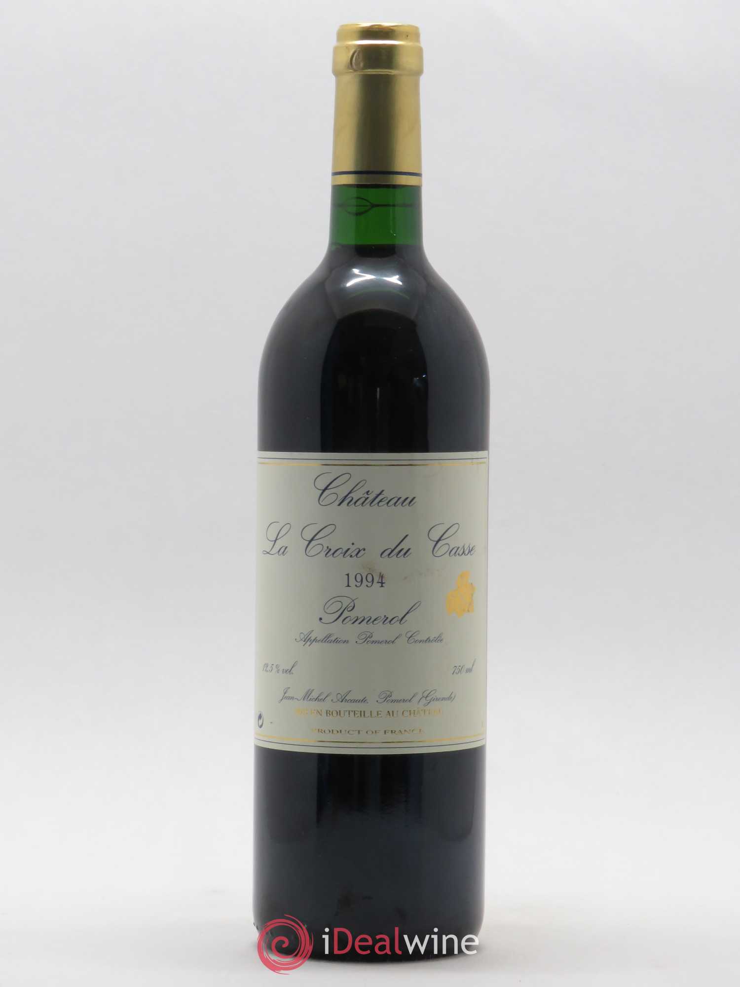Château la Croix du Casse 1994 - Lot de 1 bouteille - 0