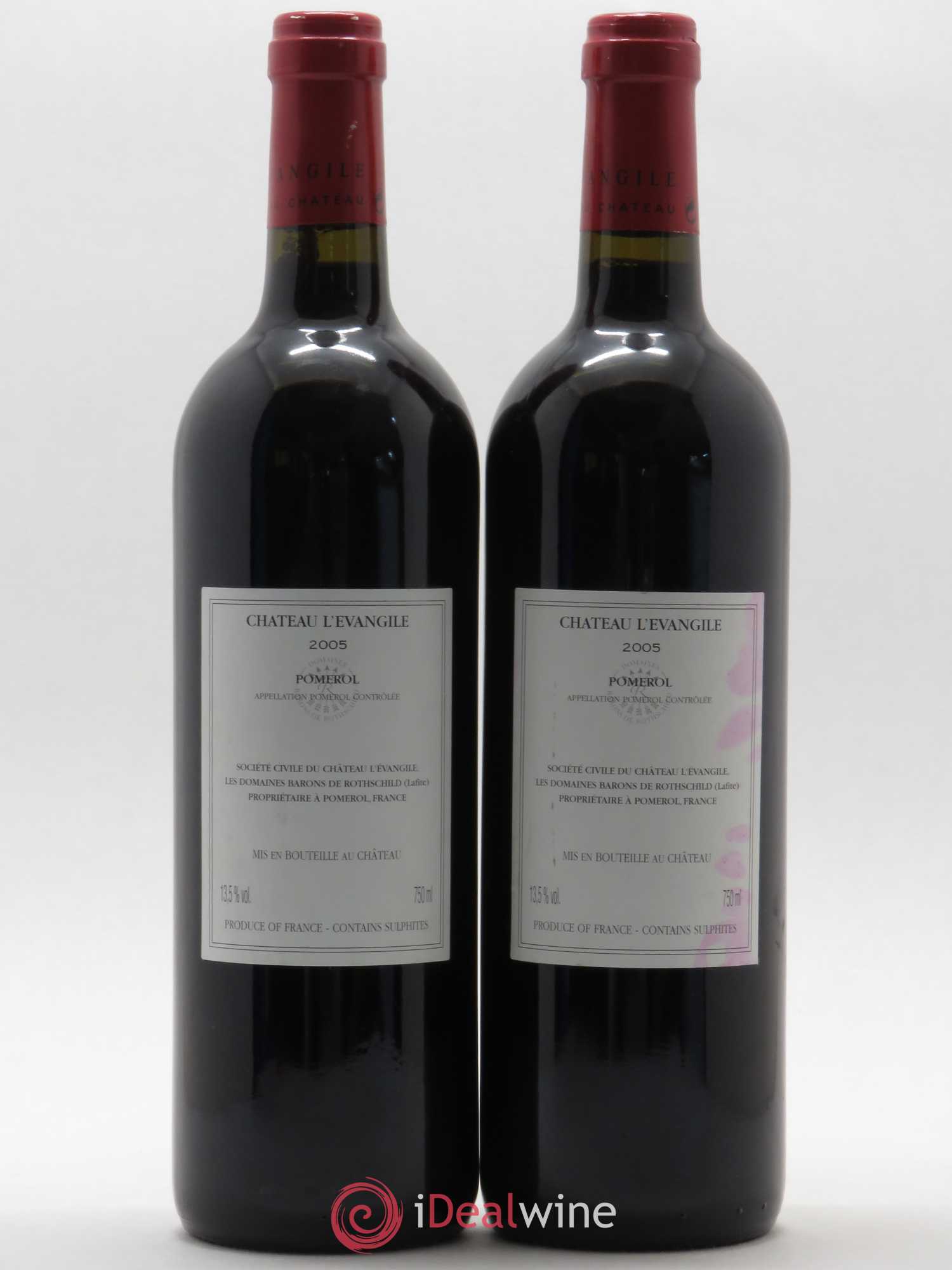 Château l' Évangile 2005 - Lot de 2 bouteilles - 1