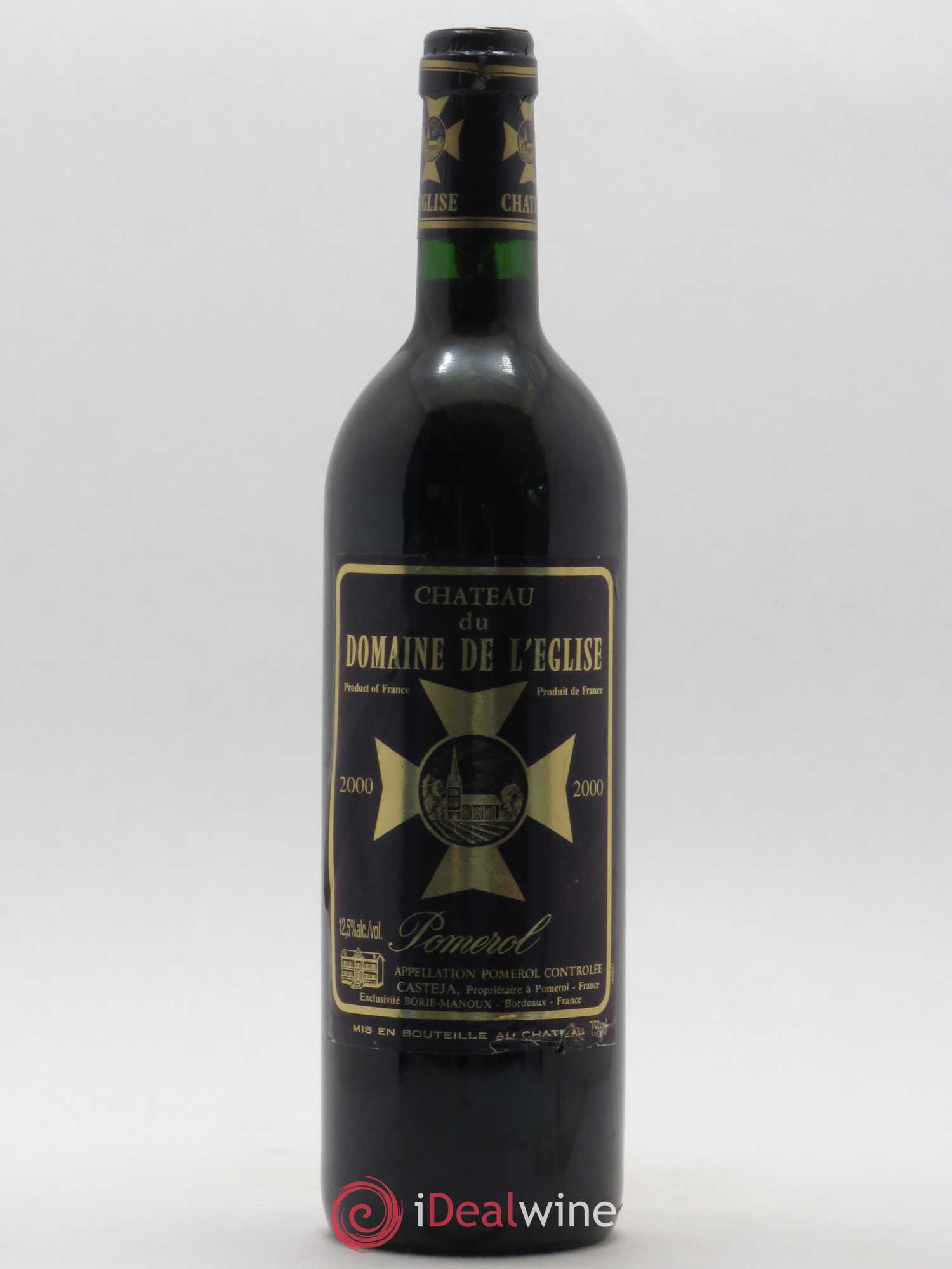 Château du Domaine de l'Église 2000 - Lot de 1 bouteille - 0