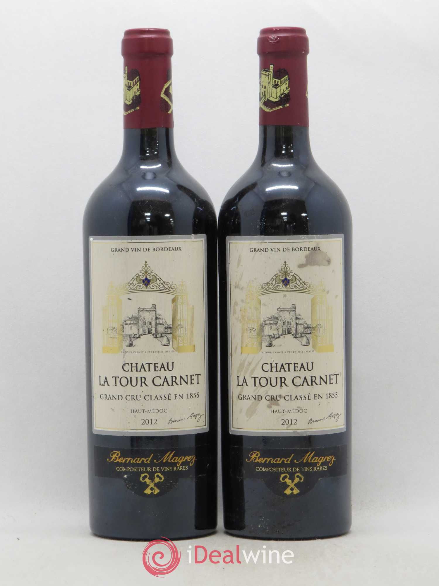 Château la Tour Carnet 4ème Grand Cru Classé 2012 - Lot de 2 bouteilles - 0