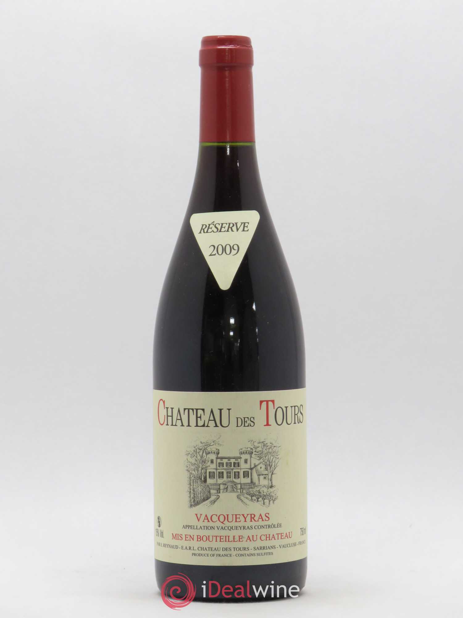 Vacqueyras Château des Tours Emmanuel Reynaud 2009 - Lot de 1 bouteille - 0